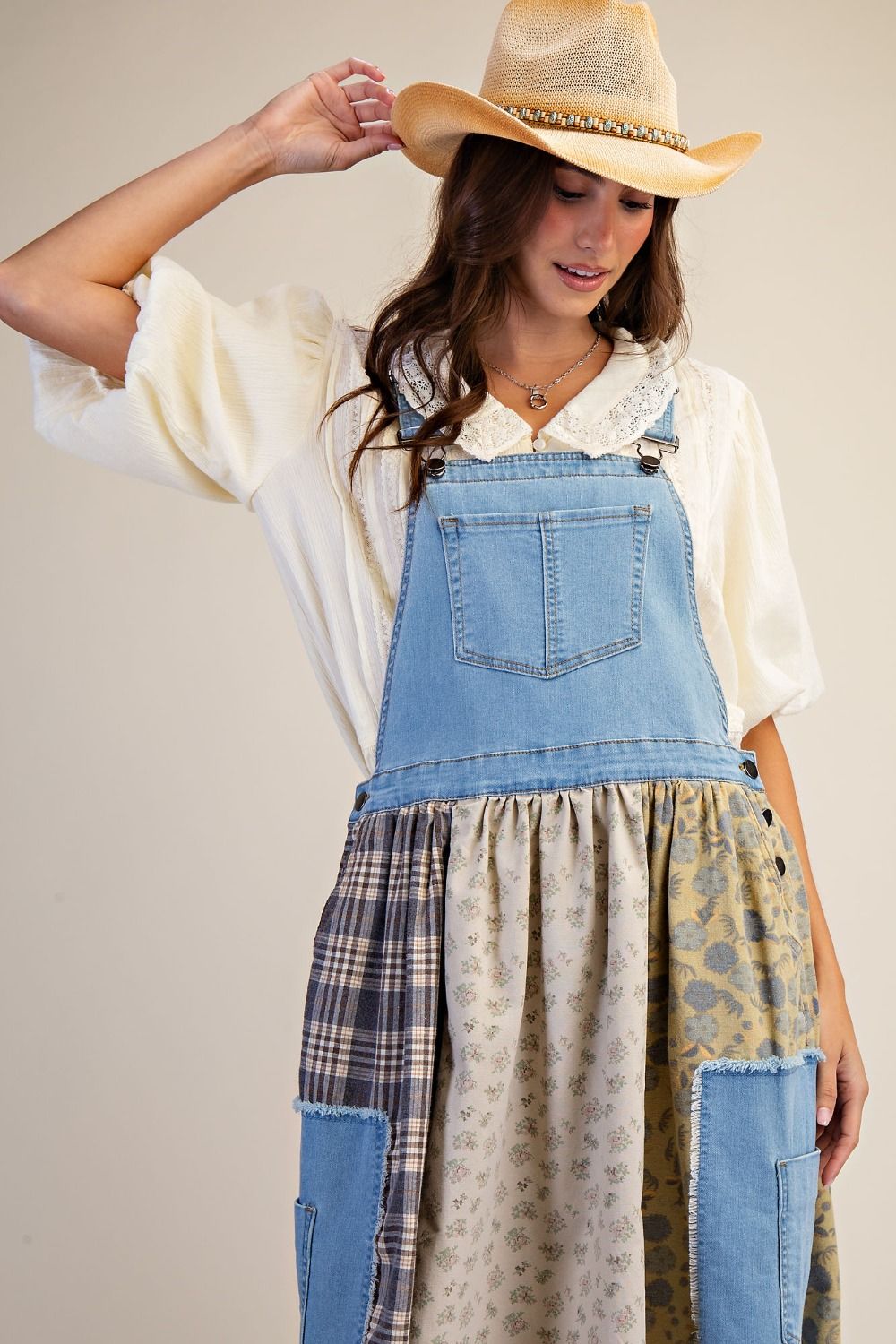 Woman Wash Denim Skirtalls