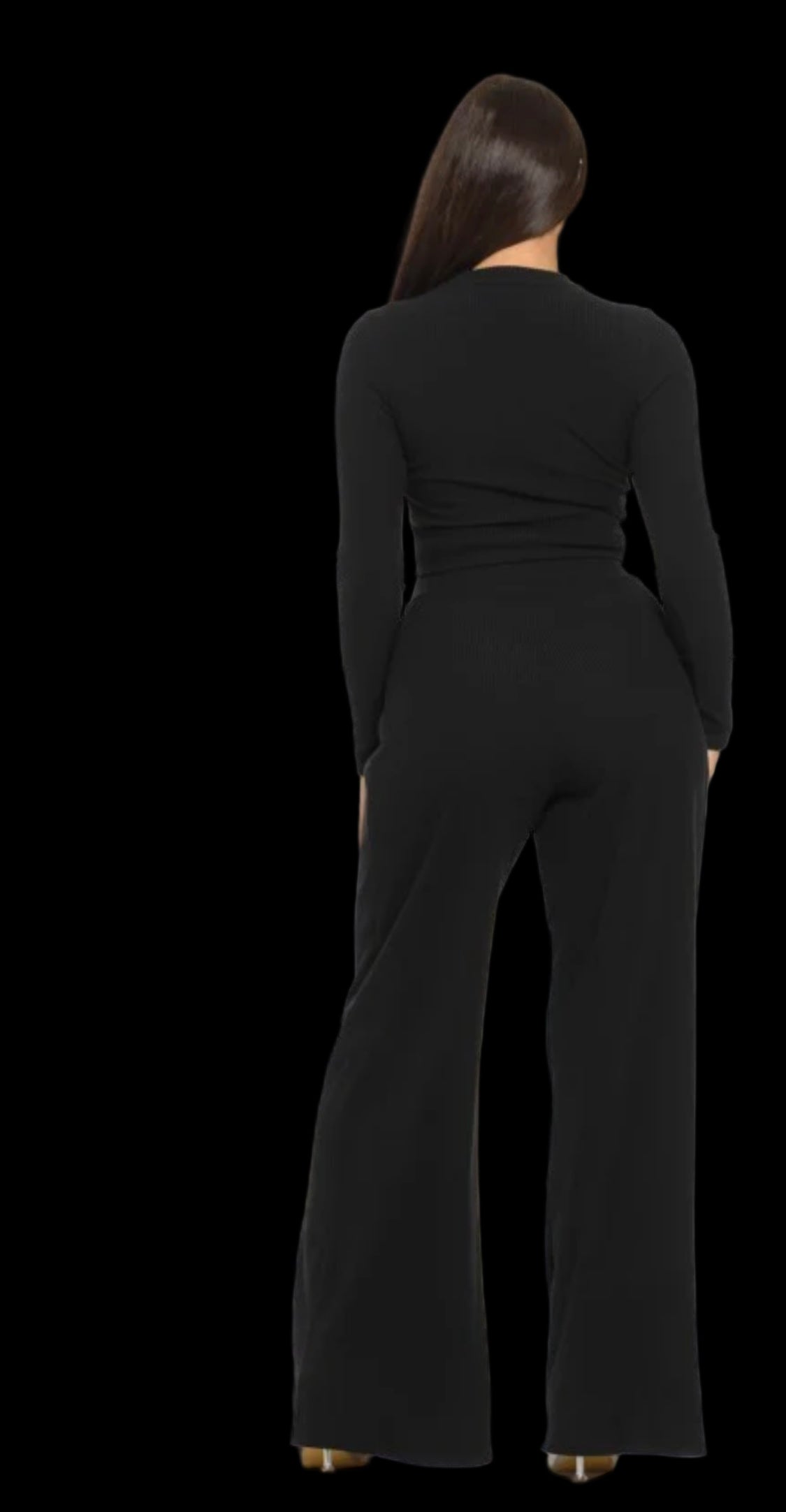 Chic Black Palazzo Set - New Arrival!π