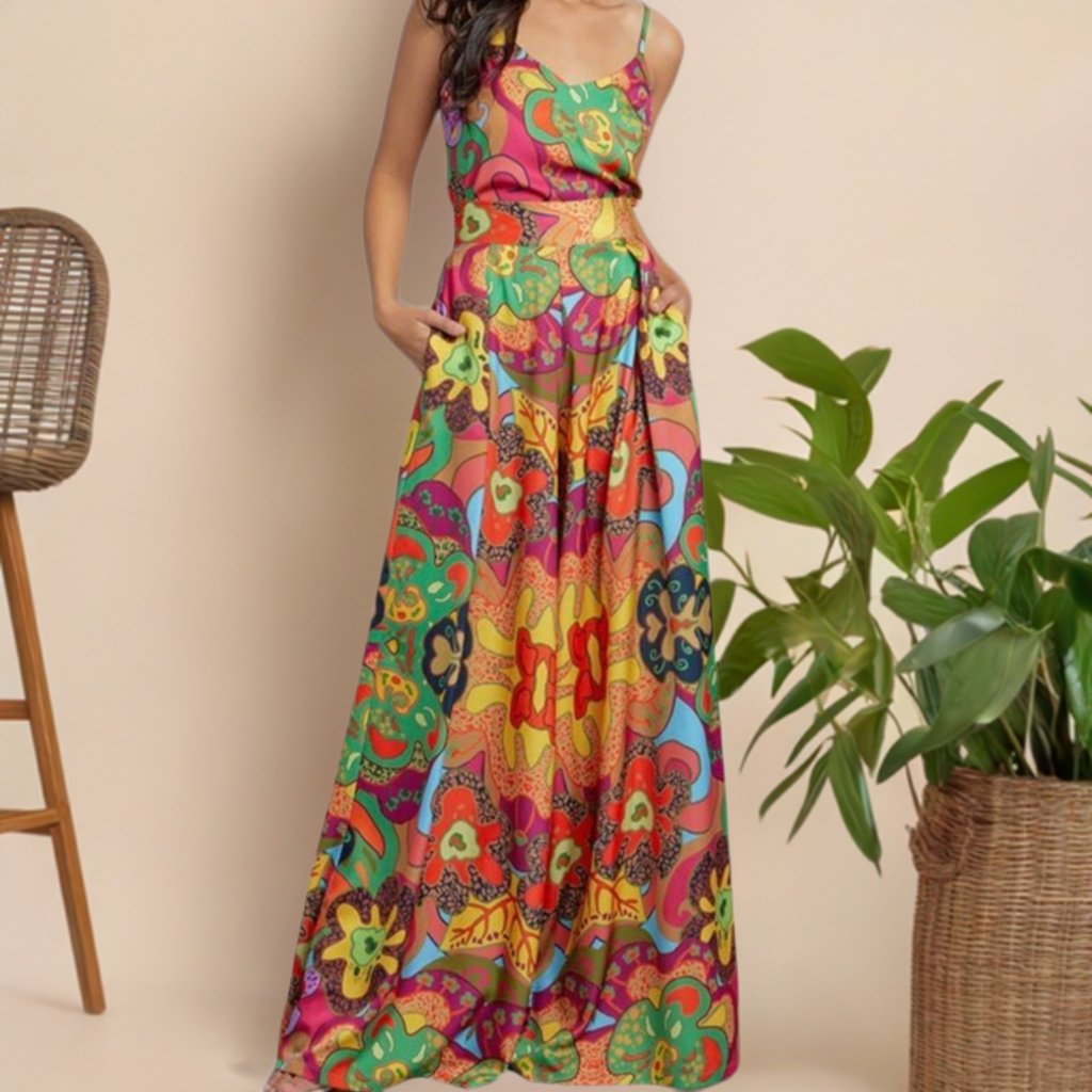 1969 Vintage-Inspired Cami & Wide Leg Set - Bella Boutique & Bellasbylola.com