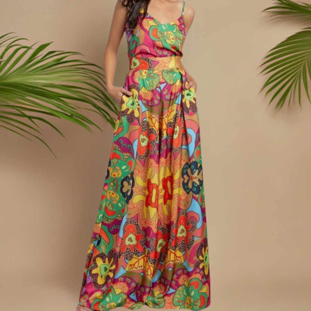 1969 Vintage-Inspired Cami & Wide Leg Set - Bella Boutique & Bellasbylola.com