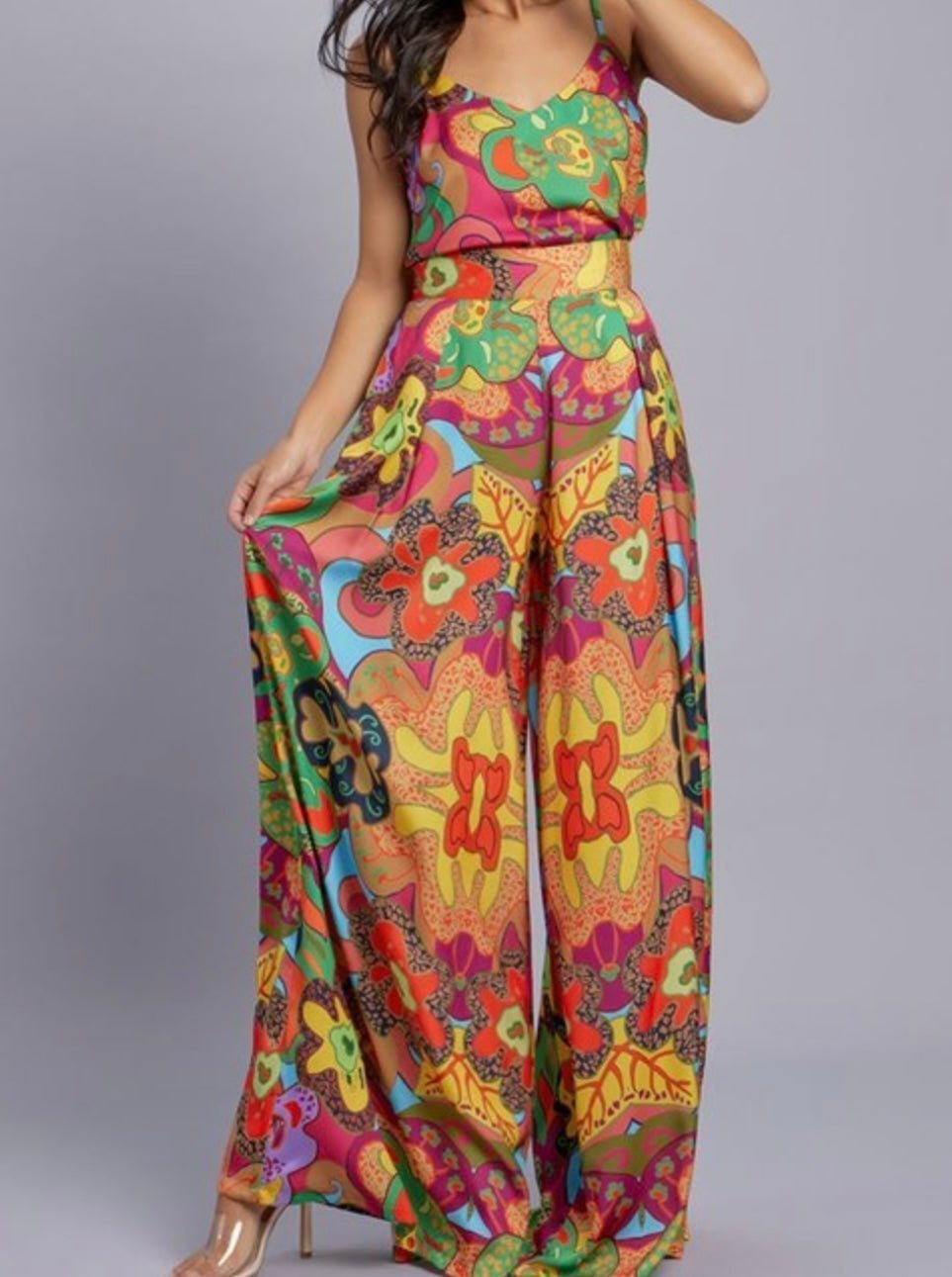 1969 Vintage-Inspired Cami & Wide Leg Set - Bella Boutique & Bellasbylola.com