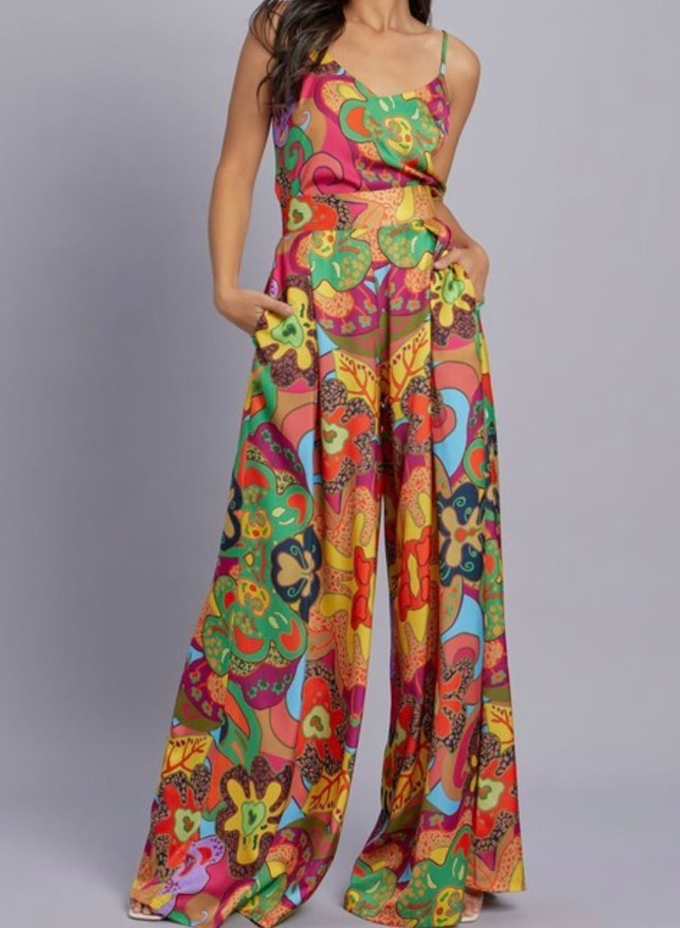 1969 Vintage-Inspired Cami & Wide Leg Set - Bella Boutique & Bellasbylola.com