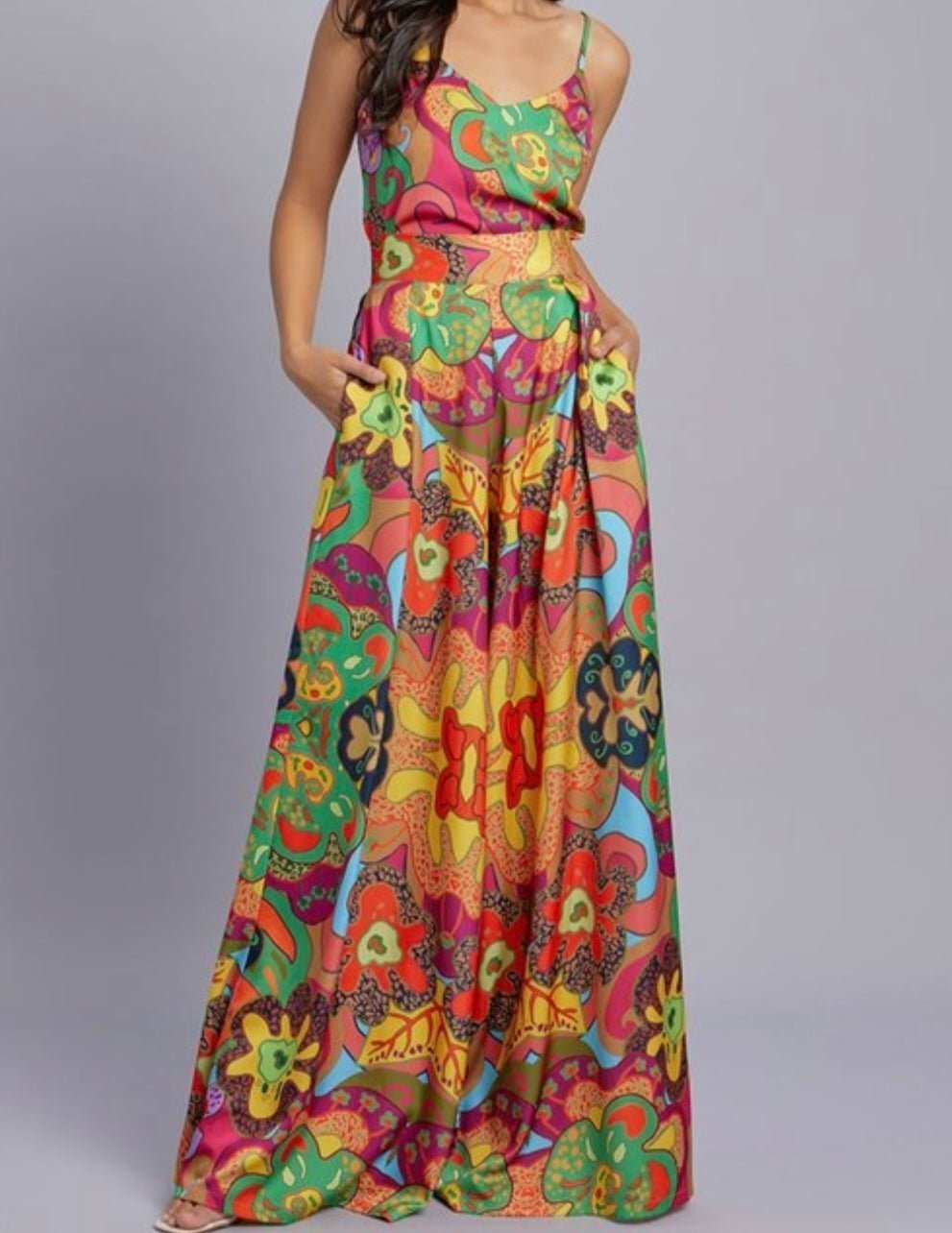 1969 Vintage-Inspired Cami & Wide Leg Set - Bella Boutique & Bellasbylola.com