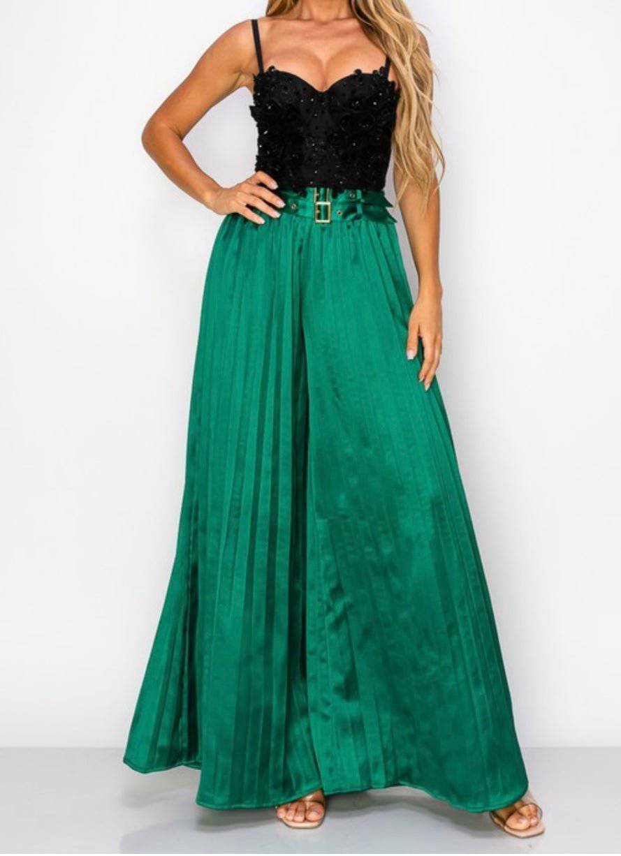 3D Black Flower Elegant Bustier - Bella Boutique & Bellasbylola.com