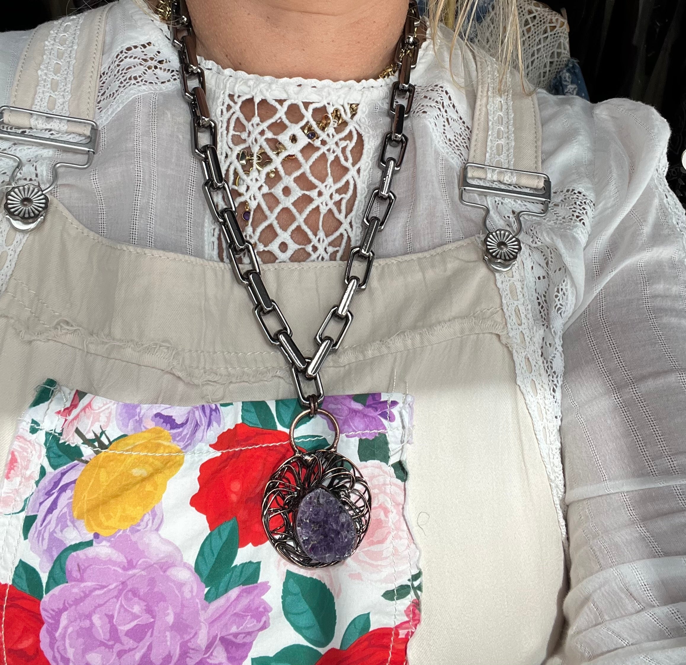 Collar de Amatista - Amethyst Necklace - Hecho en Málaga, España