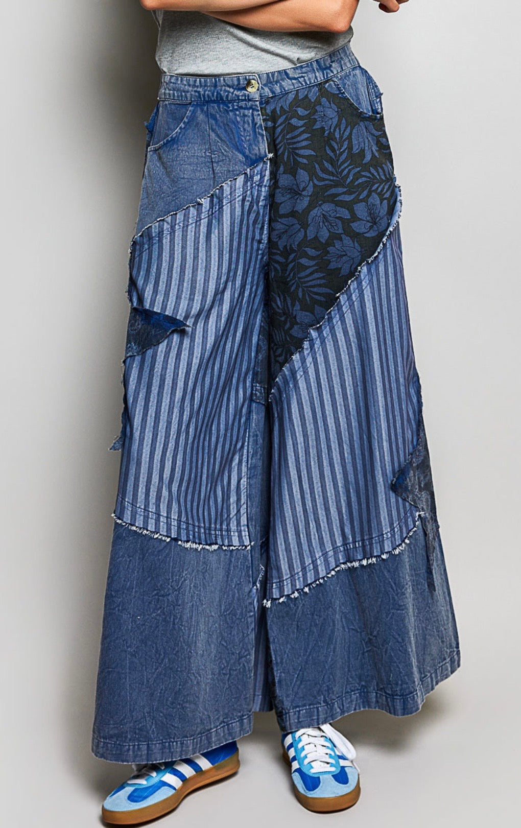 Patchwork Star & Stripes One of a kind Pants