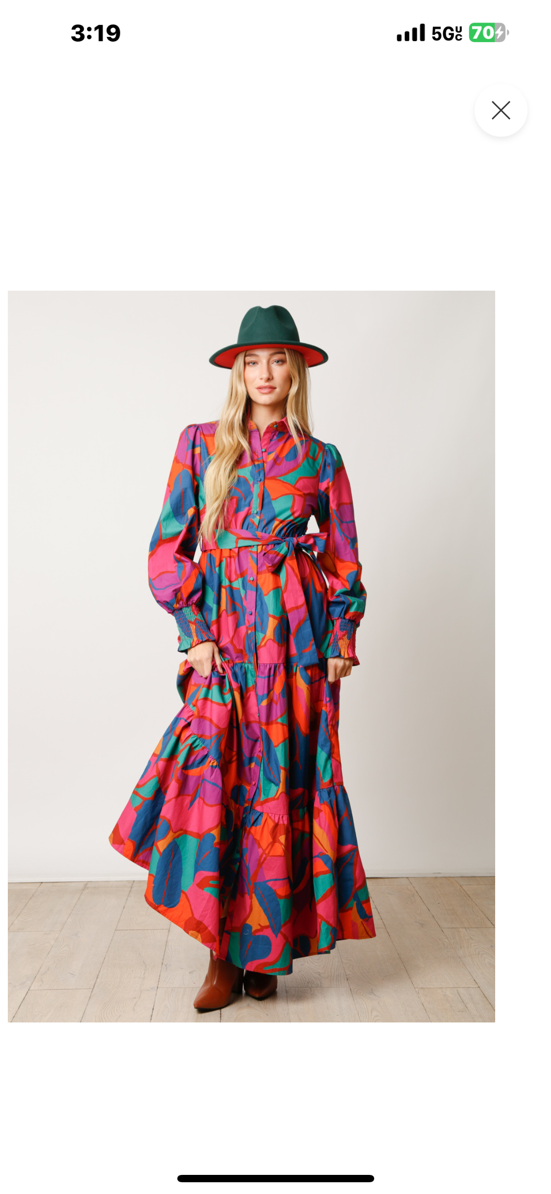 Button Down Shirts Maxi Dress - Tax Included