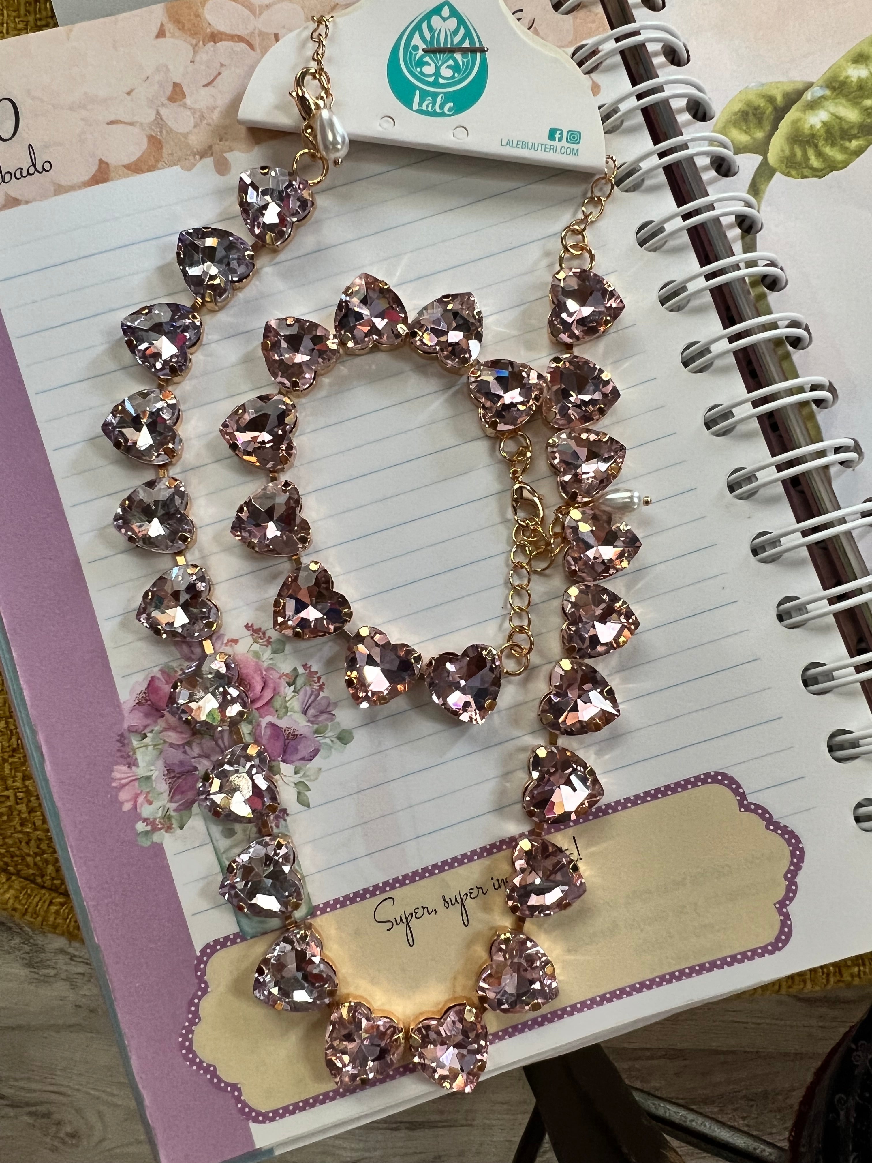 Collar de Piedras & Pulsera -Set Lale Bisuteria - Turka - Colores - Bellasbylola.com