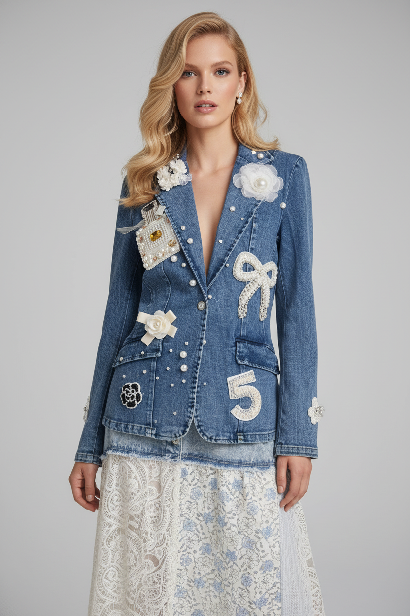 Like Channel Denim Blazer - True to size