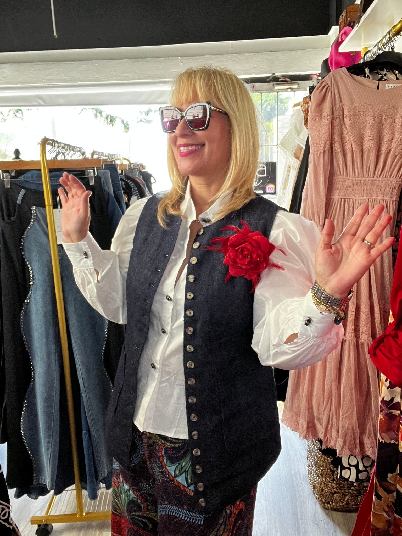 Chic Balloon Long Sleeve Blouse - Bella Boutique & Bellasbylola.com