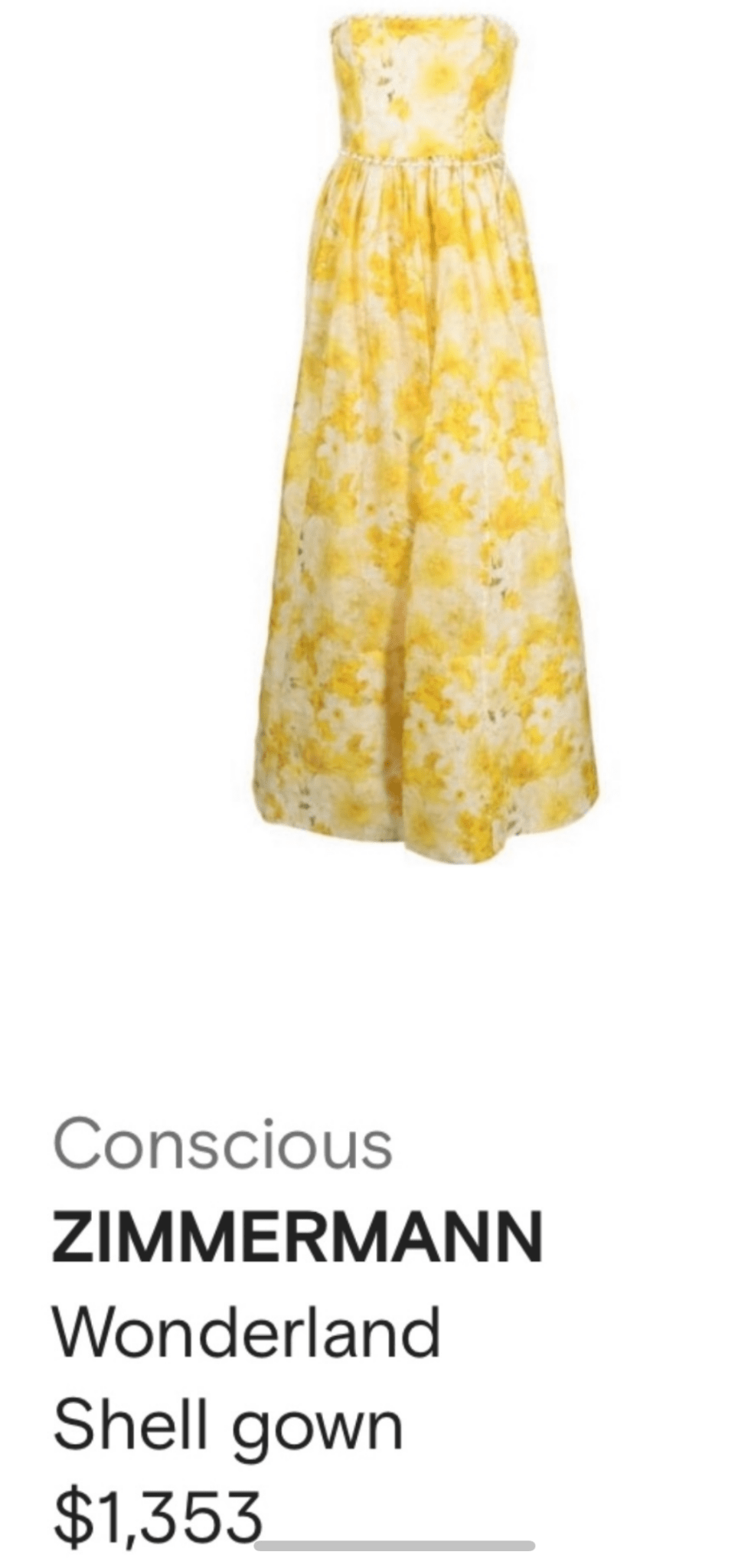 Beautiful Yellow Dress - Zimmermann Inspire - Bella & Bellasbylola.com