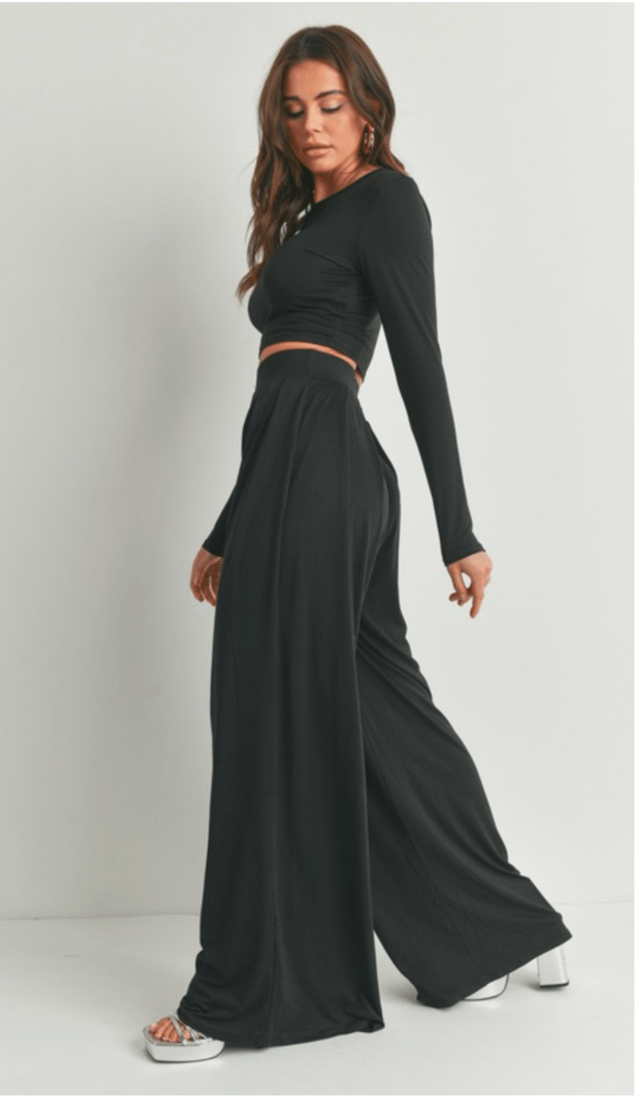 Chic Black Palazzo Set - New Arrival!π - Bella Boutique & Bellasbylola.com