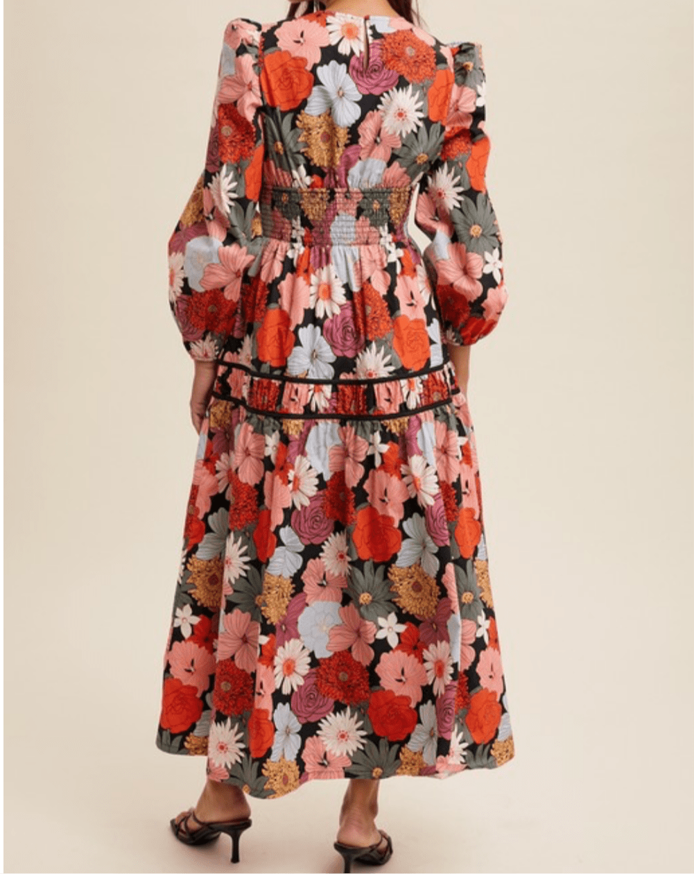 Stunning Black Flowers Maxi Dress π€π - Bella Boutique & Bellasbylola.com