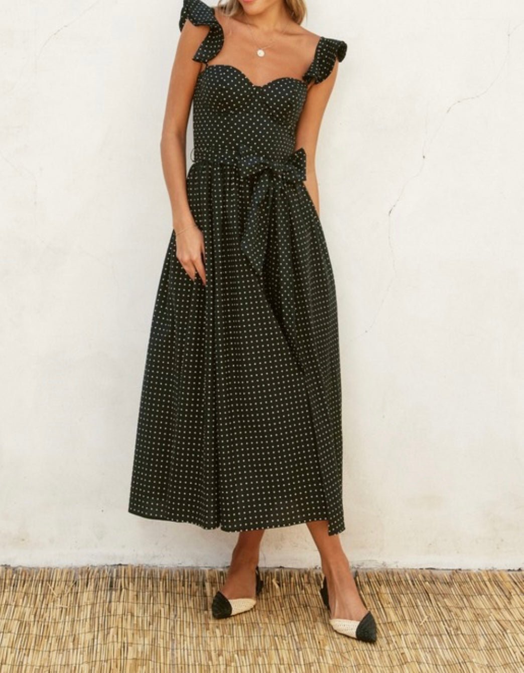 Black Polka Dots Corset Dress - Premium Clothing π - Bella Boutique & Bellasbylola.com