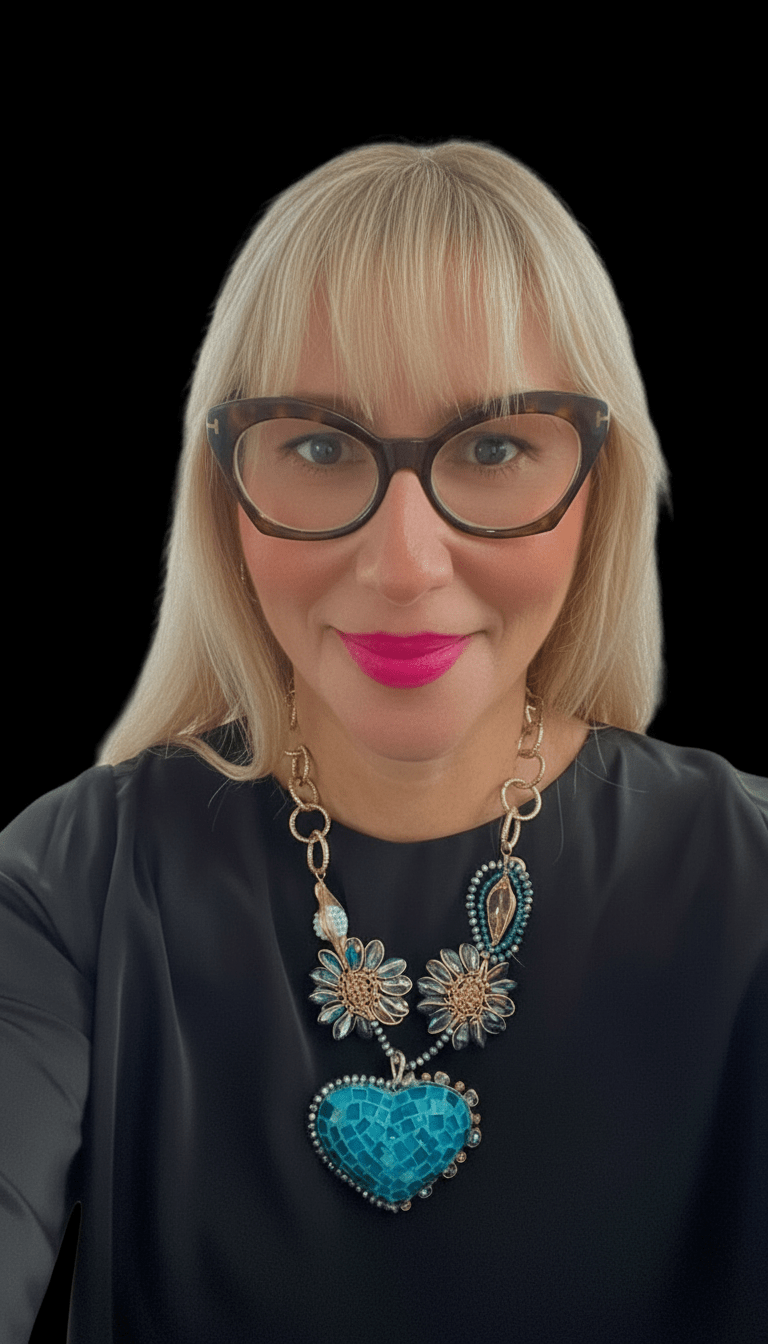 Blue Heart Mexican Handmade Necklace - Bella Boutique & Bellasbylola.com