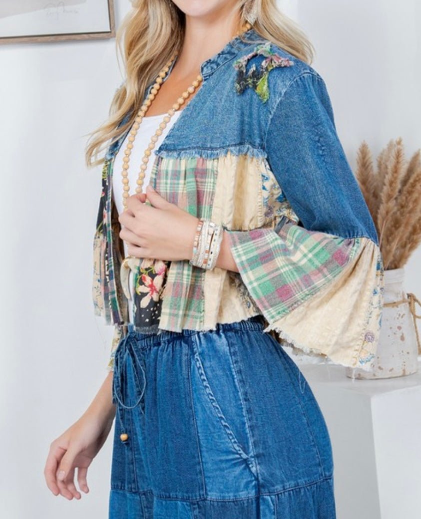 Bohemian Bolero Denim Shrug - Restock 💫 - Bella Boutique & Bellasbylola.com
