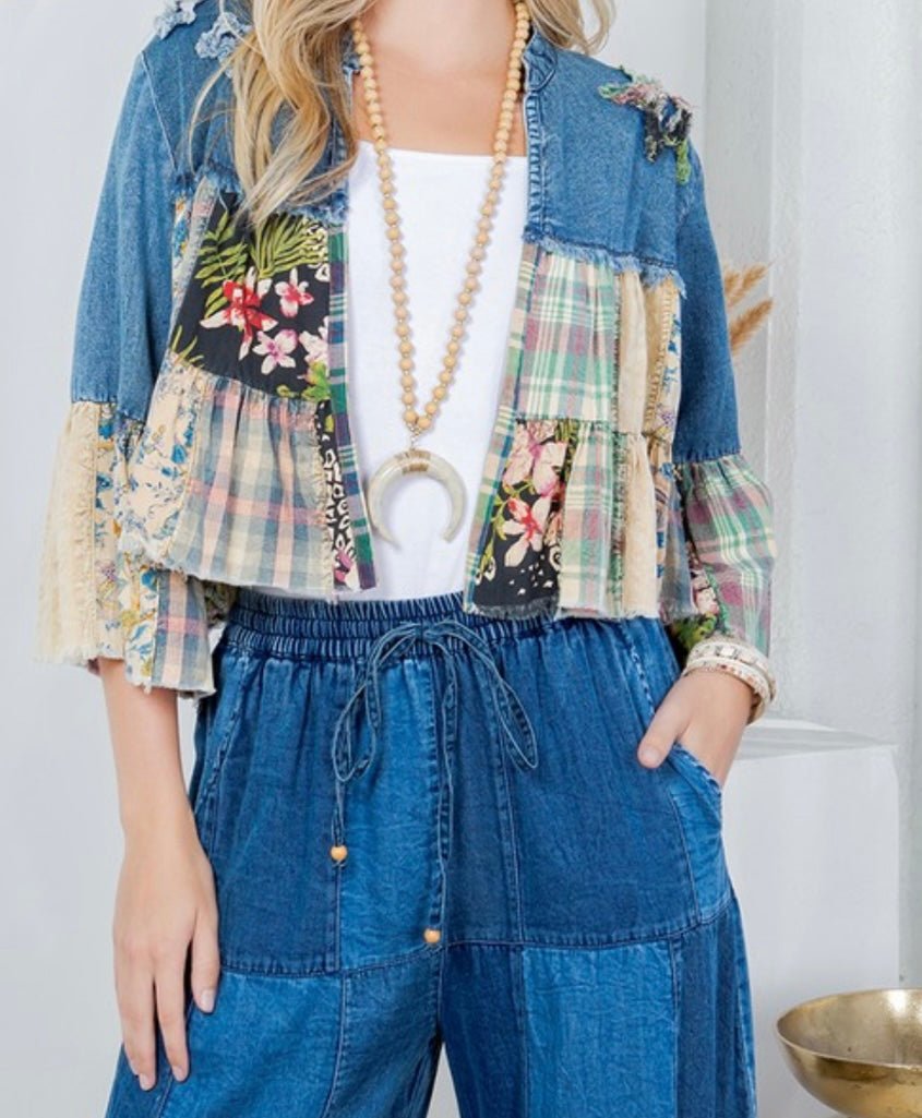 Bohemian Bolero Denim Shrug - Restock 💫 - Bella Boutique & Bellasbylola.com