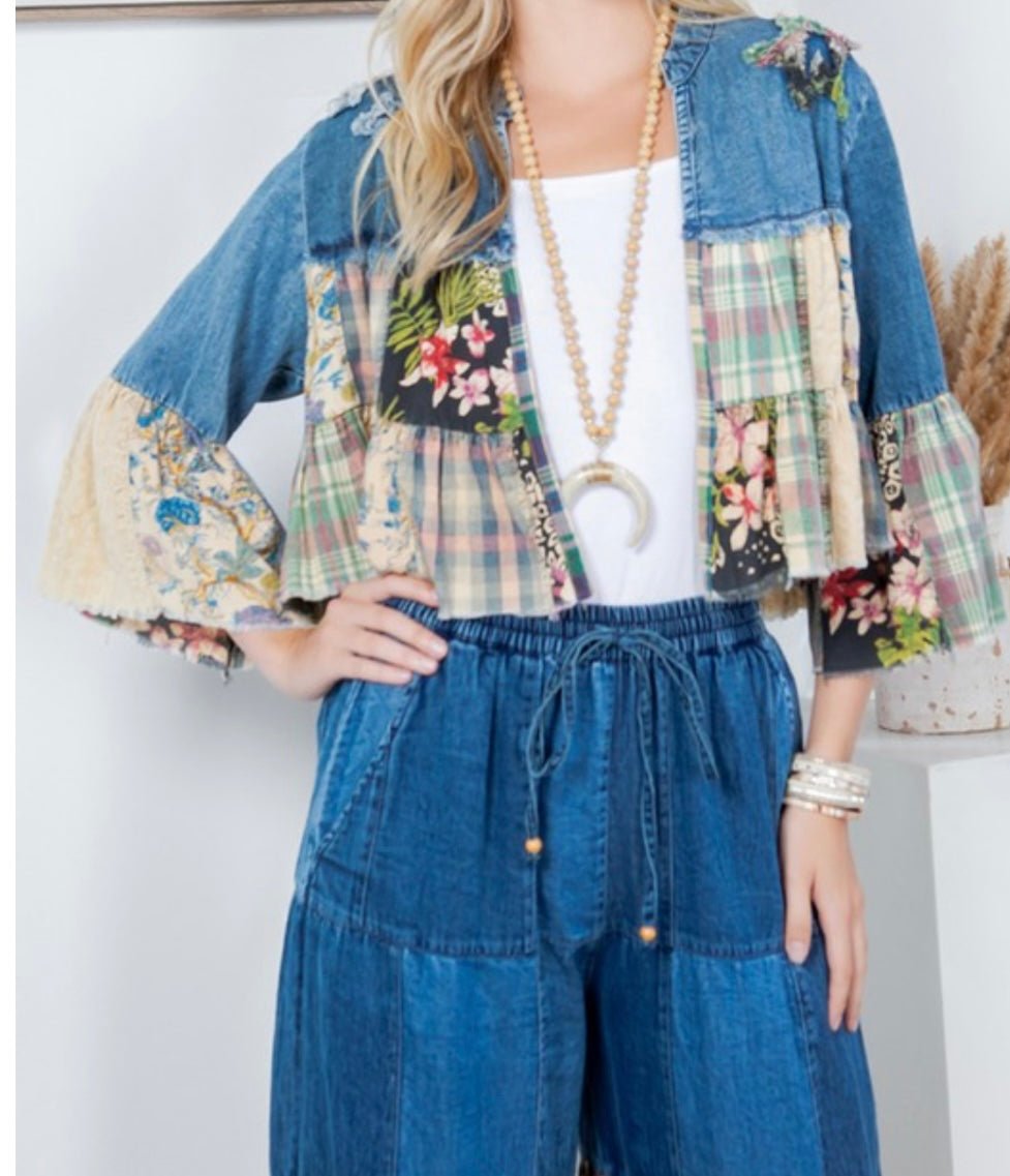 Bohemian Bolero Denim Shrug - Restock 💫 - Bella Boutique & Bellasbylola.com
