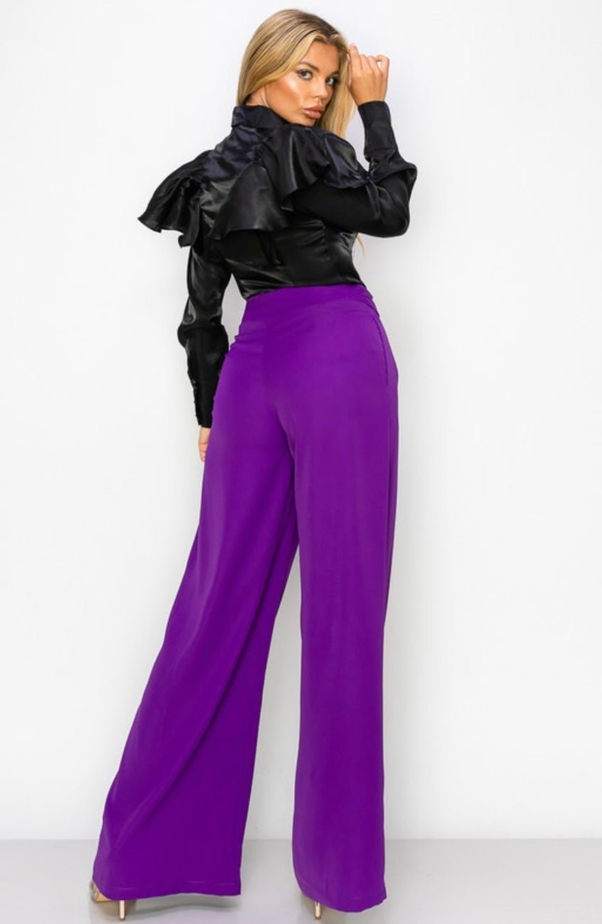 Boho Ruffle Long Sleeve Blouse π Assorted Colors - Bella Boutique & Bellasbylola.com