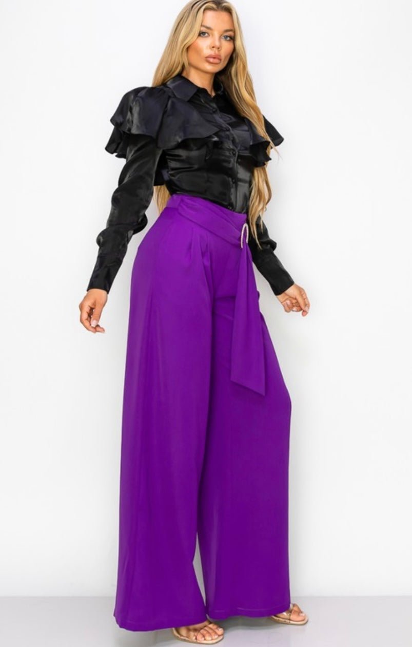 Boho Ruffle Long Sleeve Blouse π Assorted Colors - Bella Boutique & Bellasbylola.com