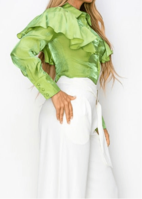 Boho Ruffle Long Sleeve Blouse π Assorted Colors - Bella Boutique & Bellasbylola.com