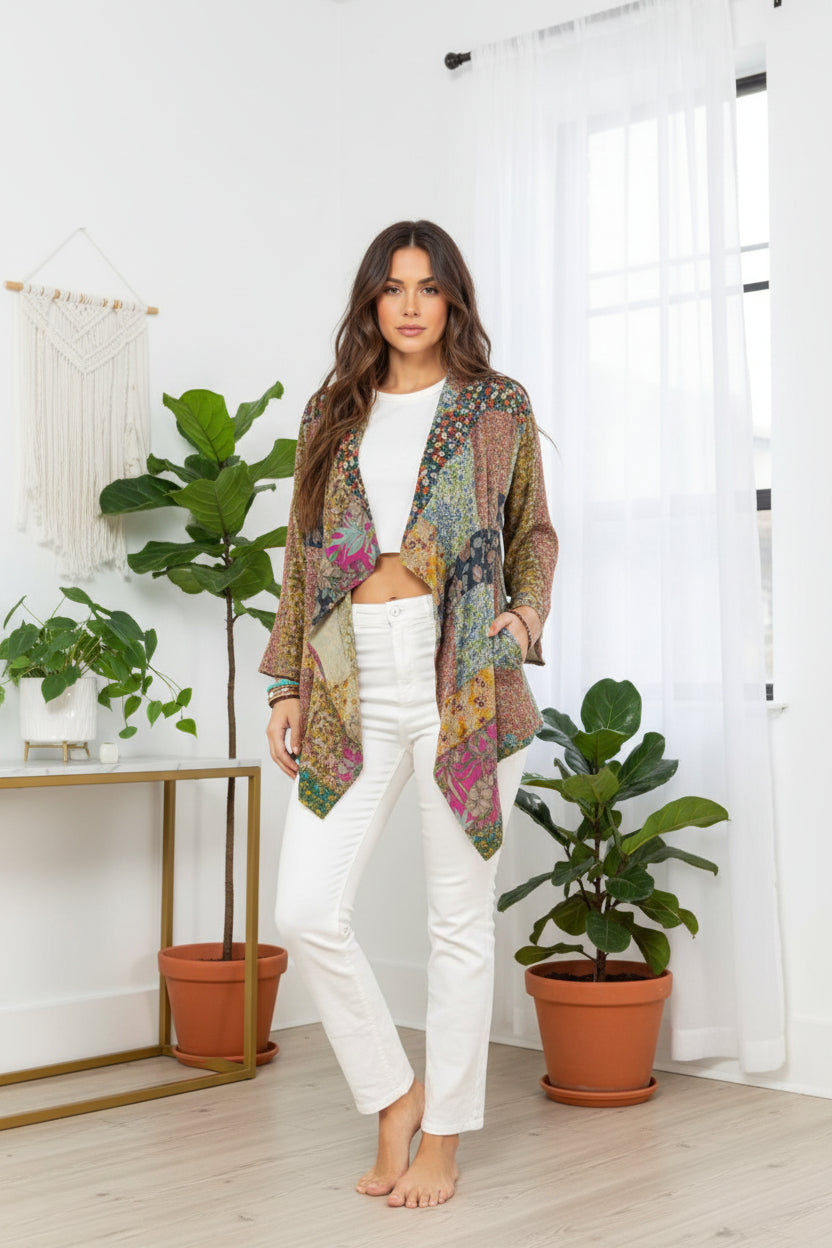 Bohemian Floral Bolero - New π Small Thru XL - Bella Boutique & Bellasbylola.com