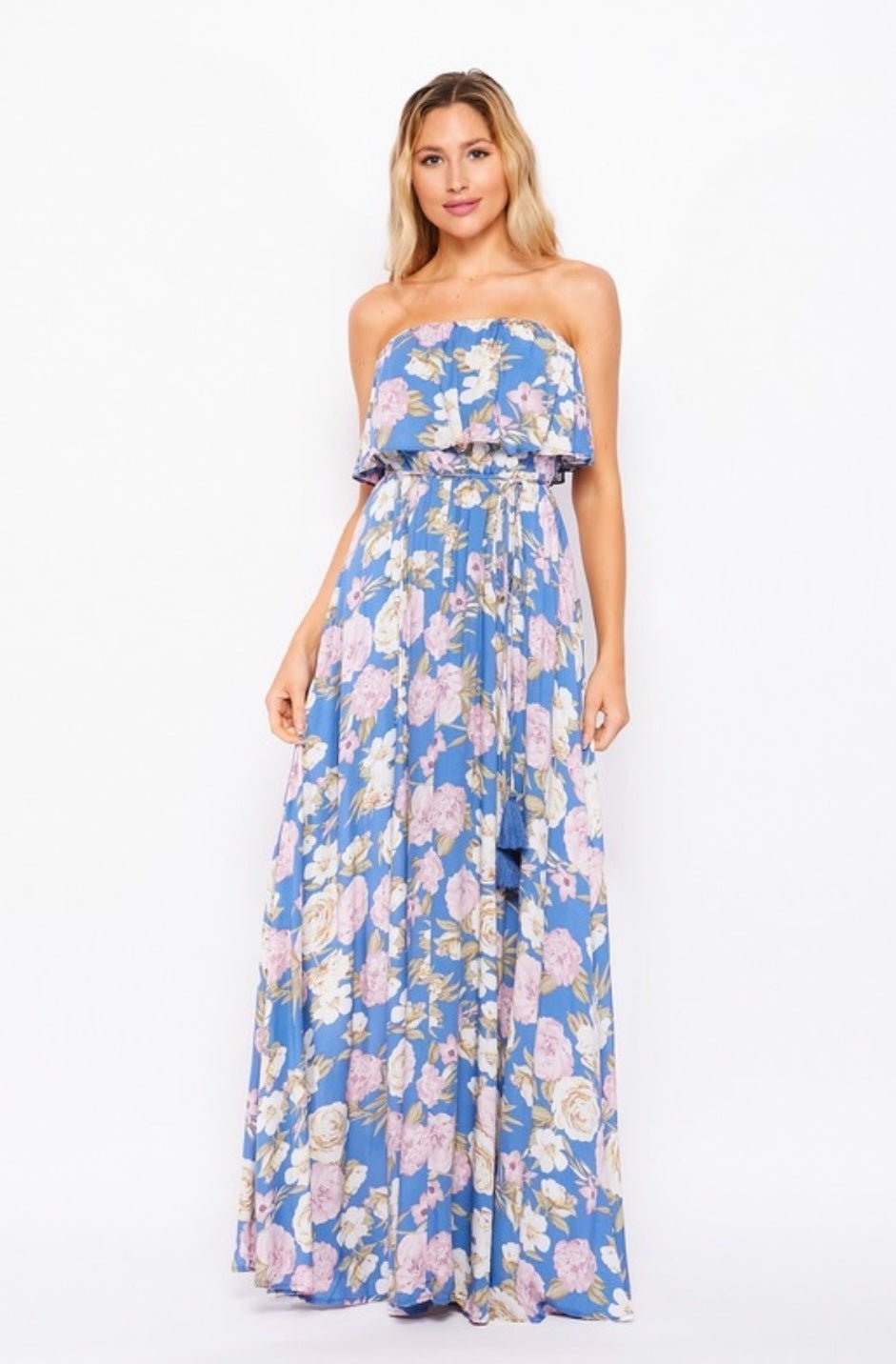Bohemian Maxi Dress: Elegant Rayon Floral Gown - Bella Boutique & Bellasbylola.com