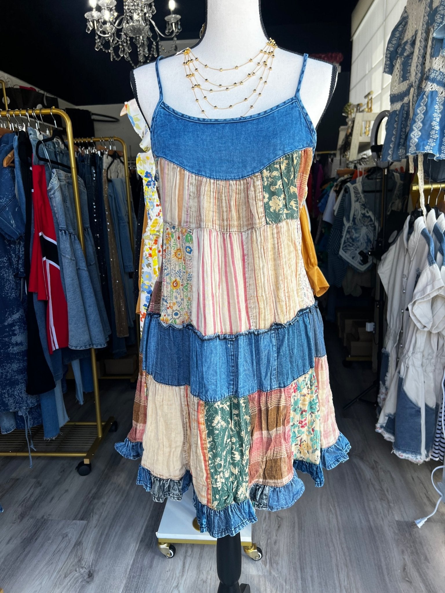 Boho Chic Babydoll Dress - In Store & Online - Bella Boutique & Bellasbylola.com