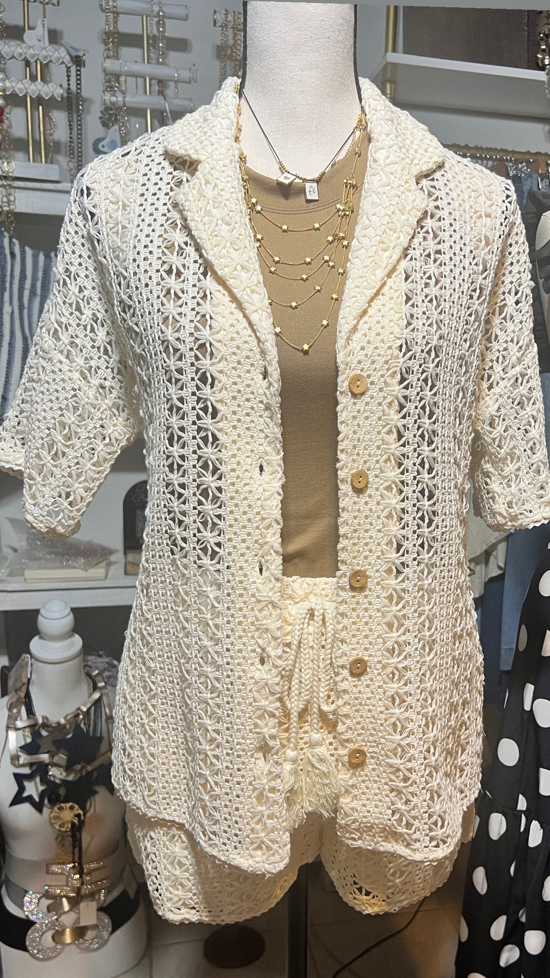 Boho Chic Crochet Set - Top & Pants Combo - BELLASBYLOLA.COM
