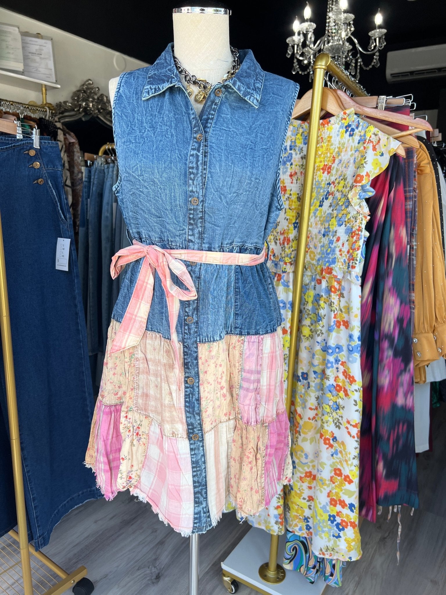 Chic Denim Shirt Dress - Boho Style - Bella Boutique & Bellasbylola.com