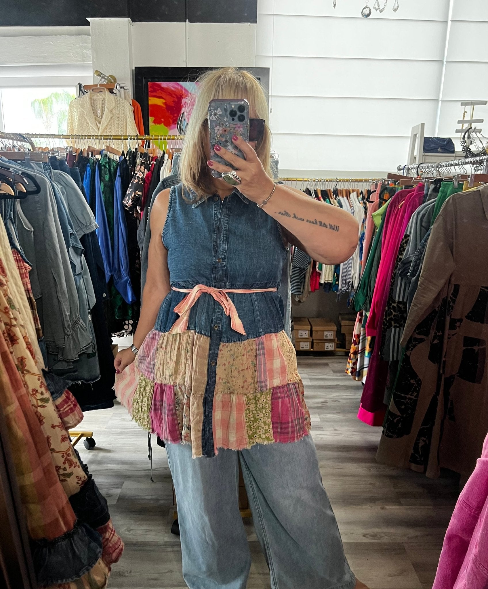 Chic Denim Shirt Dress - Boho Style - Bella Boutique & Bellasbylola.com