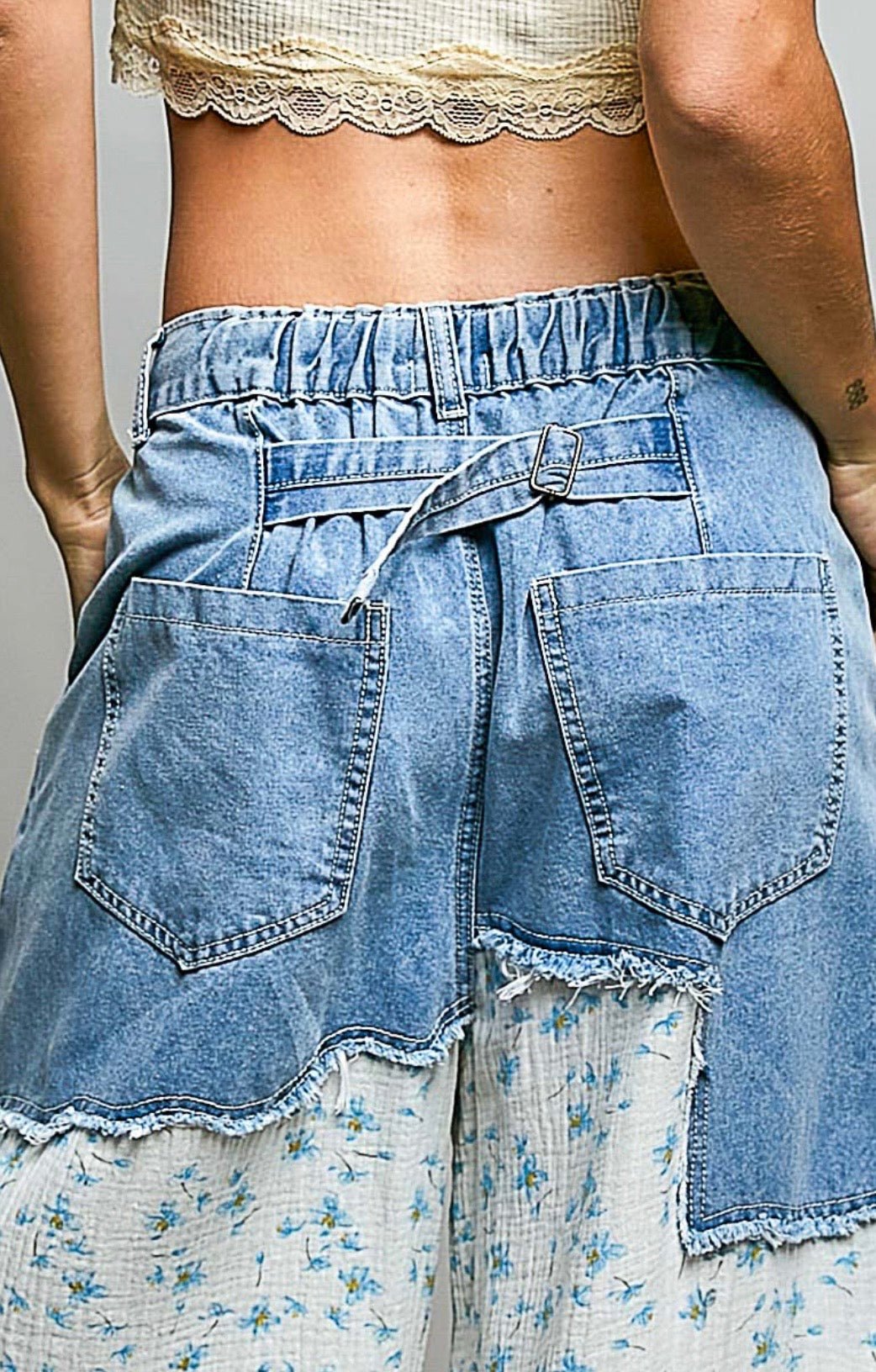 Boho Patchwork Wide-Leg Jeans – Premium Women’s Denim Pants - BELLASBYLOLA.COM