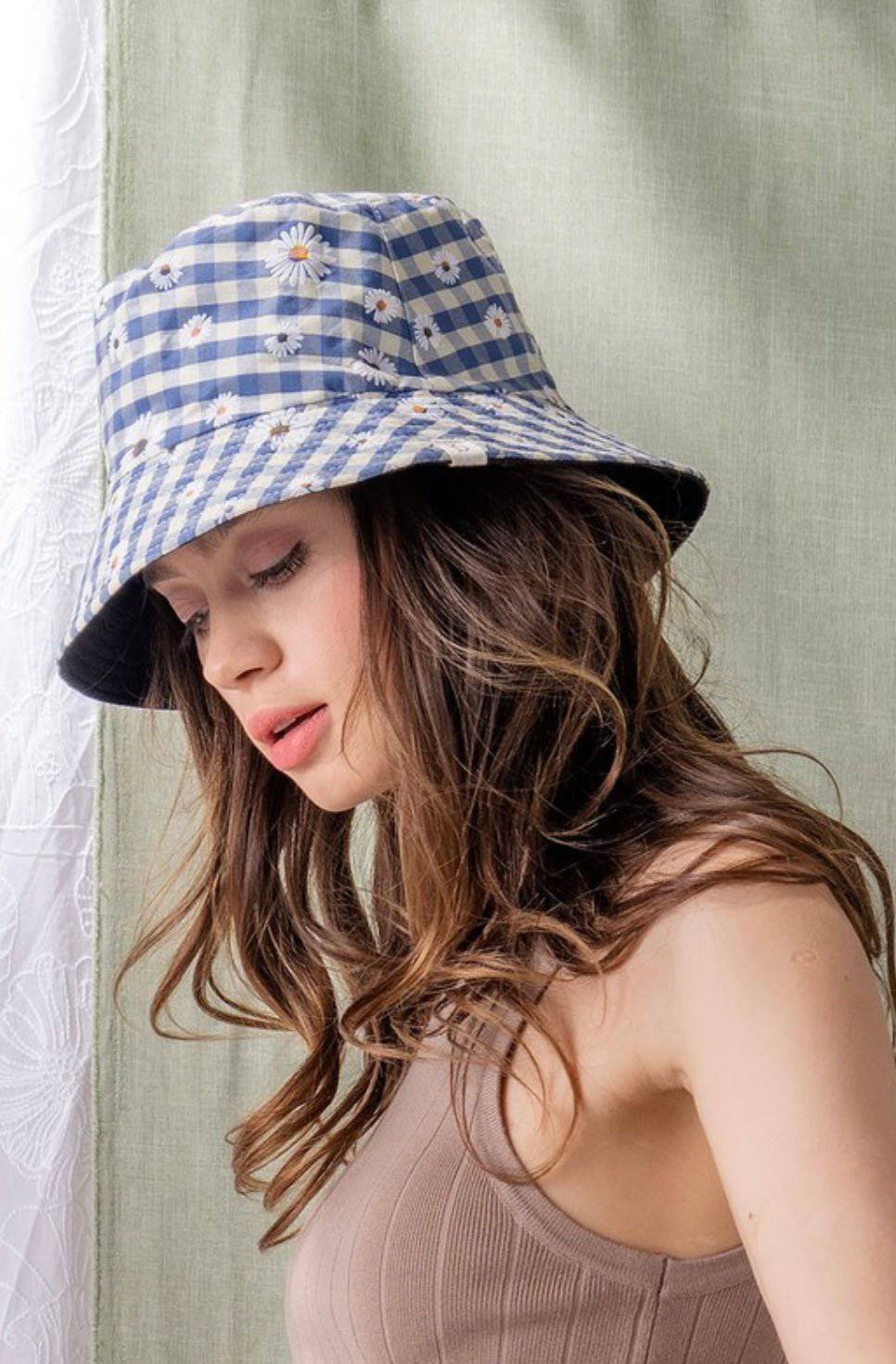 Flower Gingham Bucket Hat: The Ultimate Wardrobe Must-Have! - Bella Boutique & Bellasbylola.com