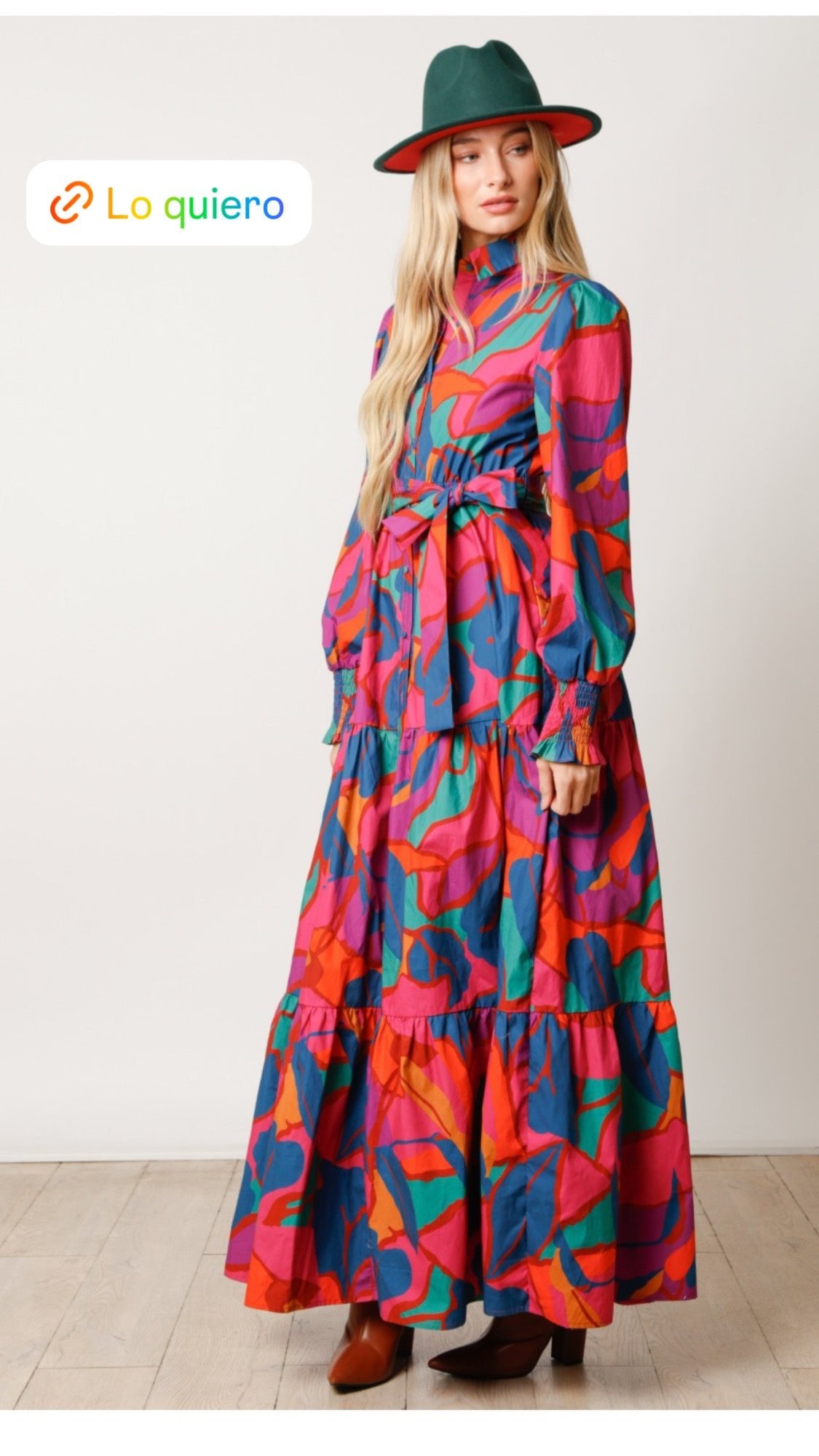 Colorful Button Down Maxi Shirt Dress - Bella Boutique & Bellasbylola.com