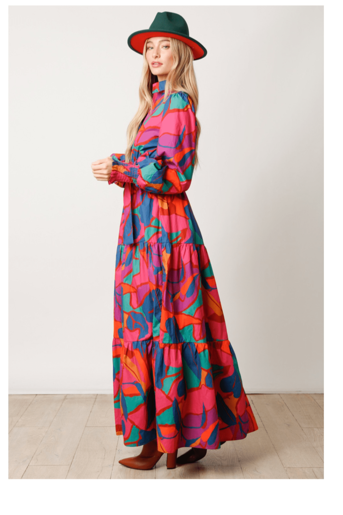 Colorful Button Down Maxi Shirt Dress - Bella Boutique & Bellasbylola.com