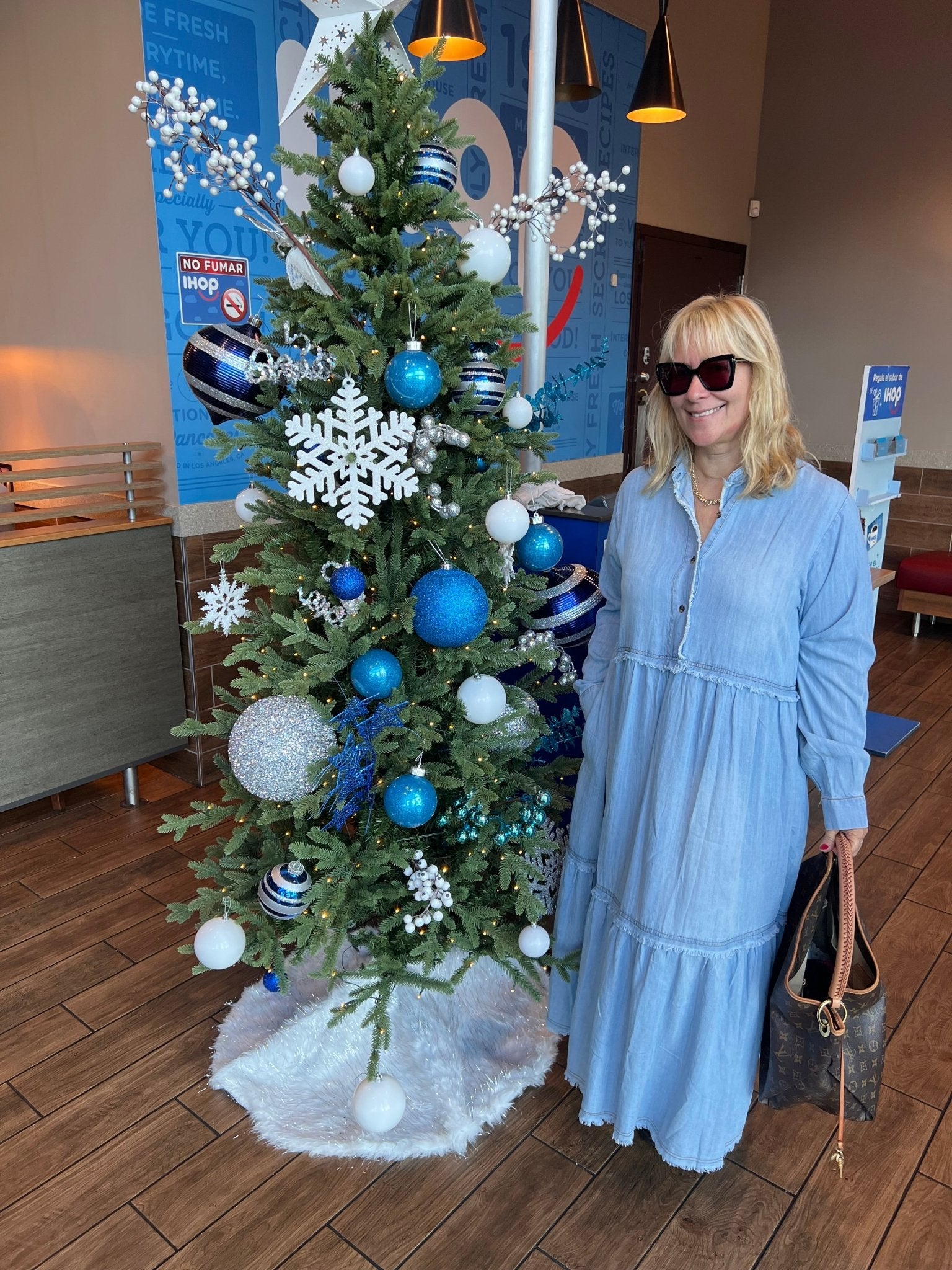 Button Front Wash Denim Maxi Dress-Tencel - Bella Boutique & Bellasbylola.com