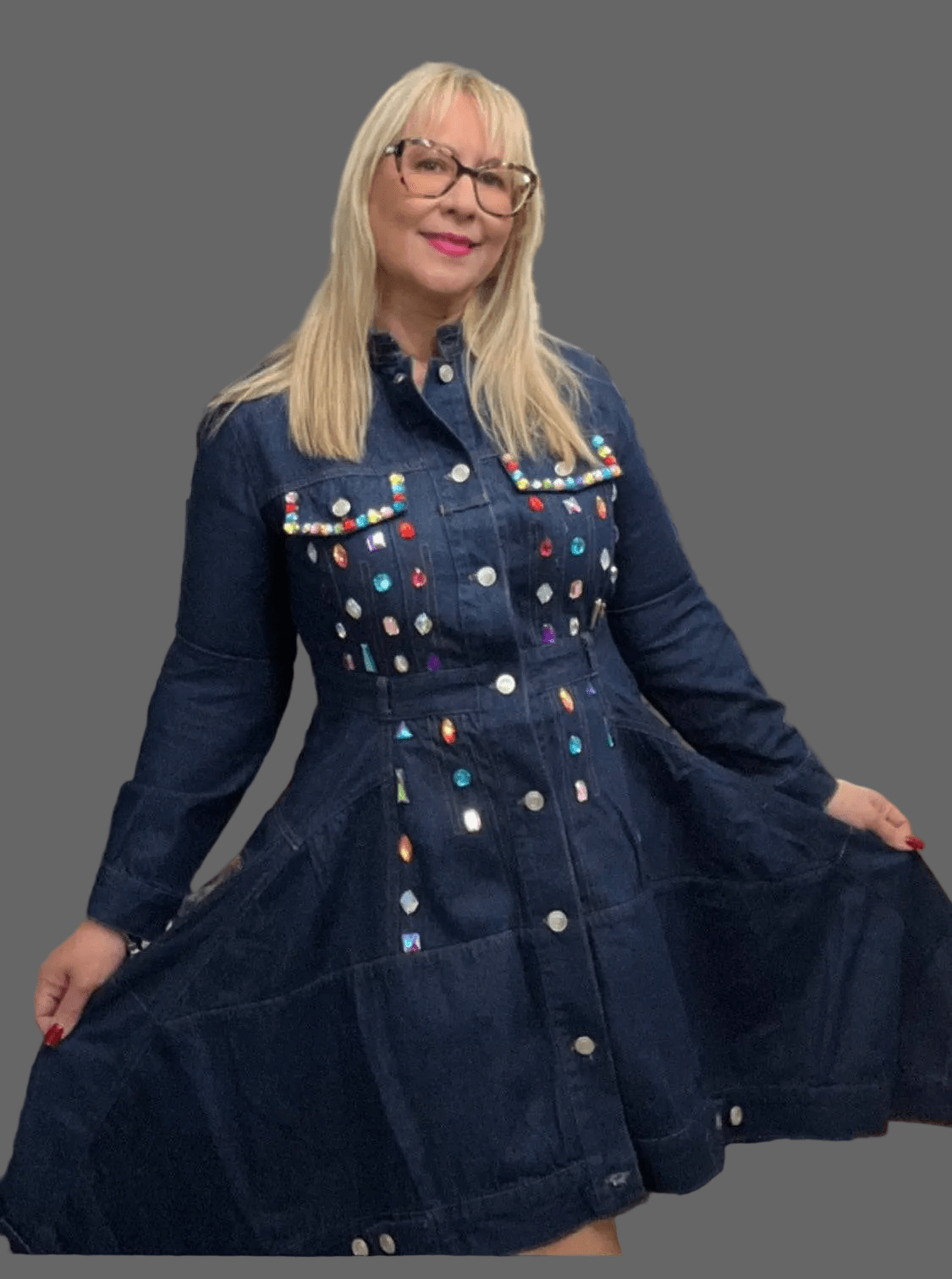 Chic Gem Asymmetrical Mini Dress - Bella Boutique & Bellasbylola.com