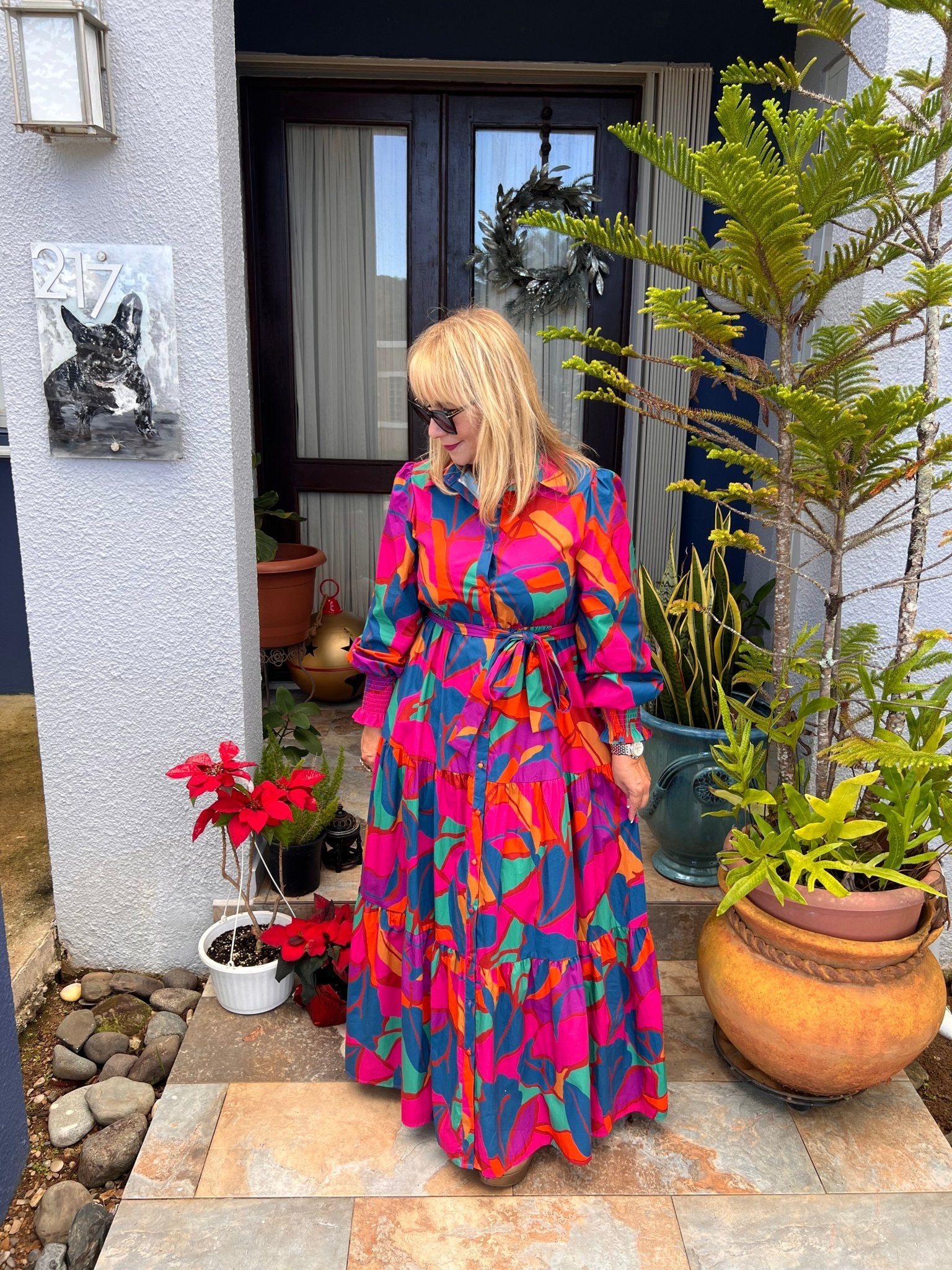 Colorful Button Down Maxi Shirt Dress - Bella Boutique & Bellasbylola.com