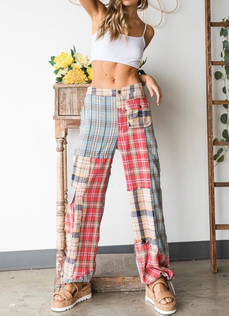 Colors Patch Pants (2 colors) - Premium Clothing π« - Bella Boutique & Bellasbylola.com