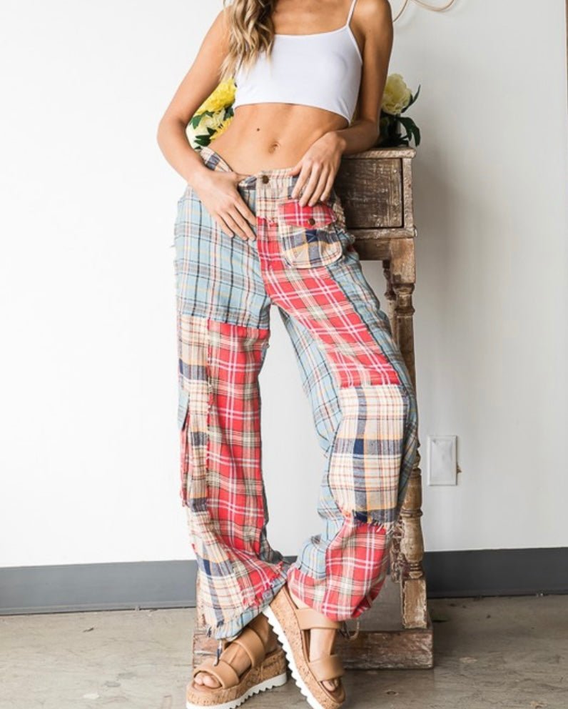 Colors Patch Pants (2 colors) - Premium Clothing π« - Bella Boutique & Bellasbylola.com