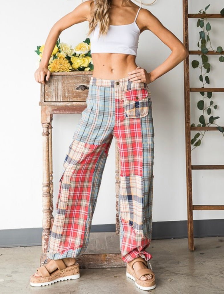 Colors Patch Pants (2 colors) - Premium Clothing π« - Bella Boutique & Bellasbylola.com