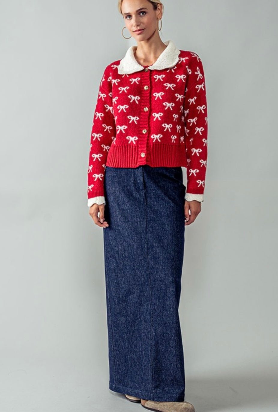 Denim Back Slit Maxi Skirt - New 🌟 - Bella Boutique & Bellasbylola.com