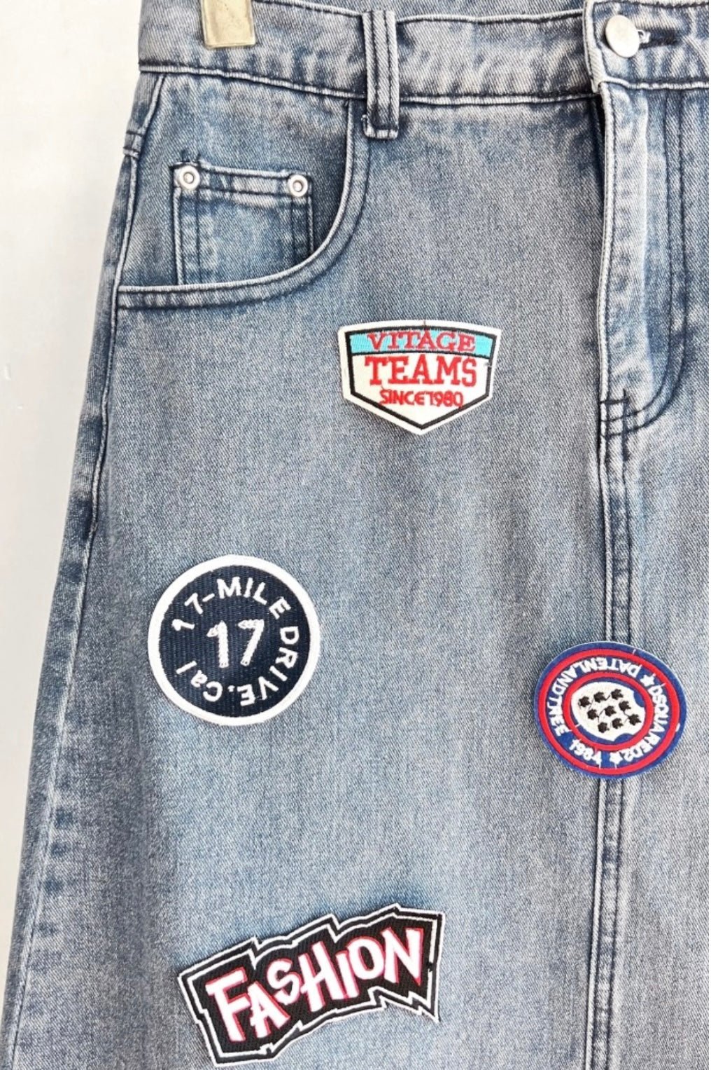 Denim Black & Blue Pleated Contrast Skirt - New ✨✨✨ - Bella Boutique & Bellasbylola.com