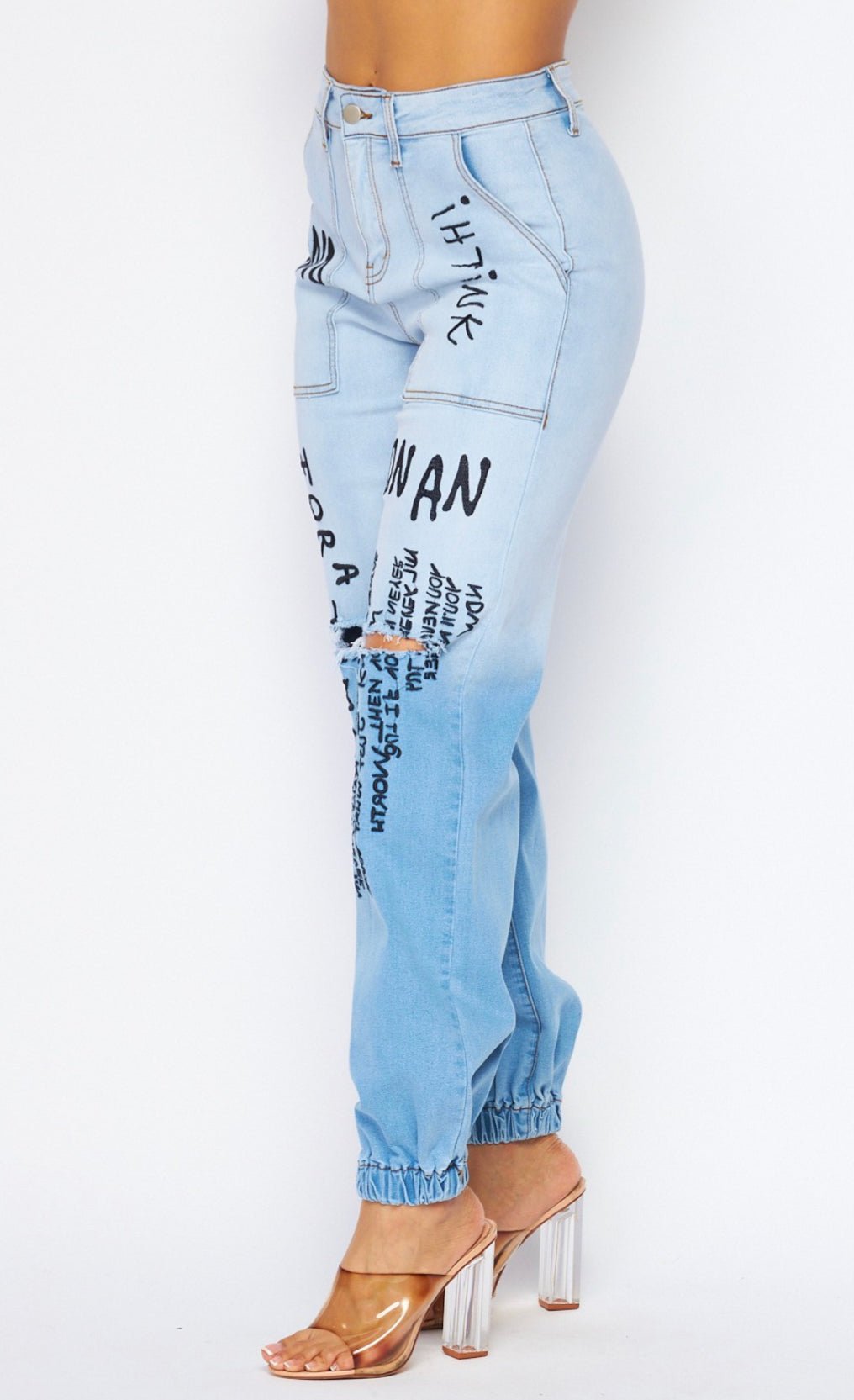 Denim Jogger - Bella Boutique & Bellasbylola.com