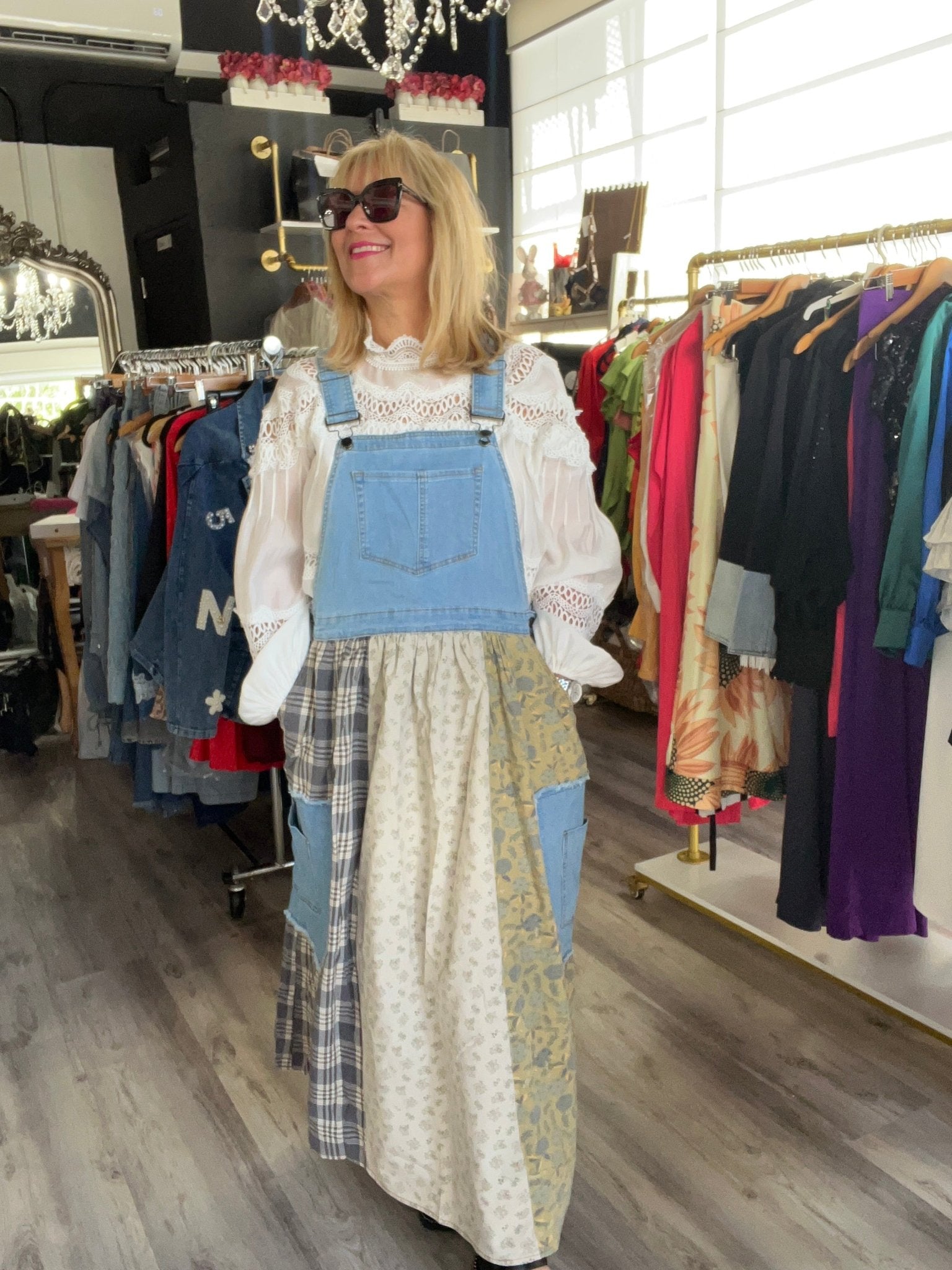 Denim Wash Skirtalls for Women - Bella Boutique & Bellasbylola.com