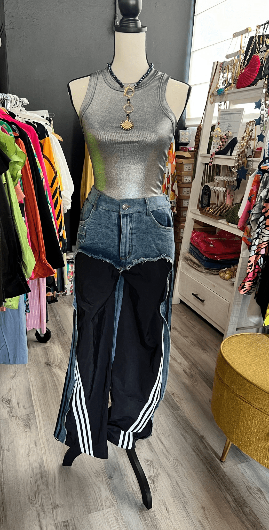 Sparkling New Denim with Side Lines - Bella Boutique & Bellasbylola.com