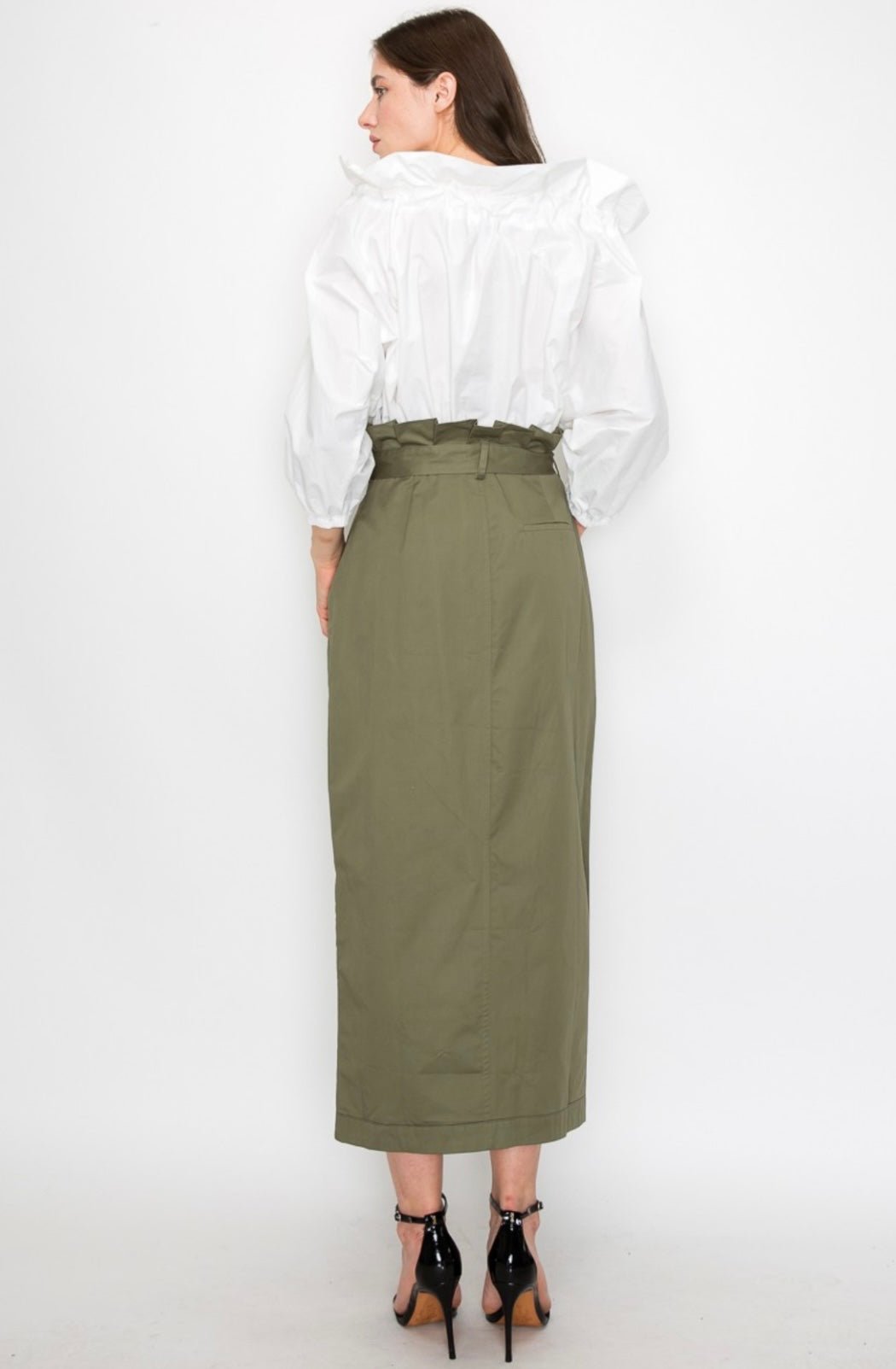 Drawstring 3/4 sleeve Off shoulder Top - Bella Boutique & Bellasbylola.com