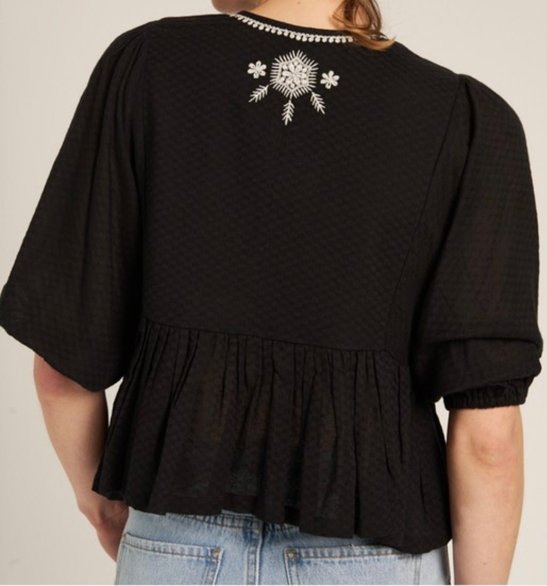 Sparkling Peplum Top - New Arrival ✨ - Bella Boutique & Bellasbylola.com