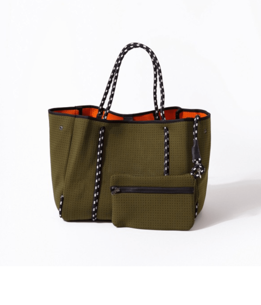 EVERYDAY TOTE BAG SAFARI GREEN - PRE ORDER - Bella & Bellasbylola.com