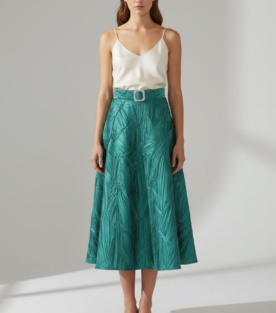 Black Premium Midi Skirt: Elegant Chic Style - Bella Boutique & Bellasbylola.com